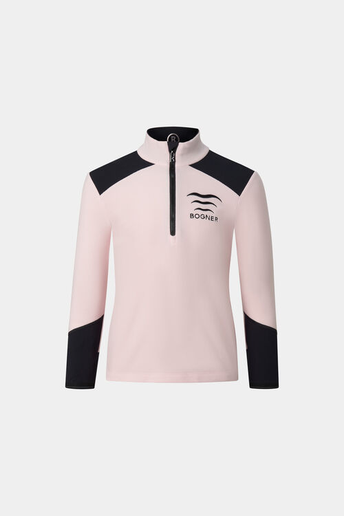 Kids' Bold Fleece Base Layer Pink/Black