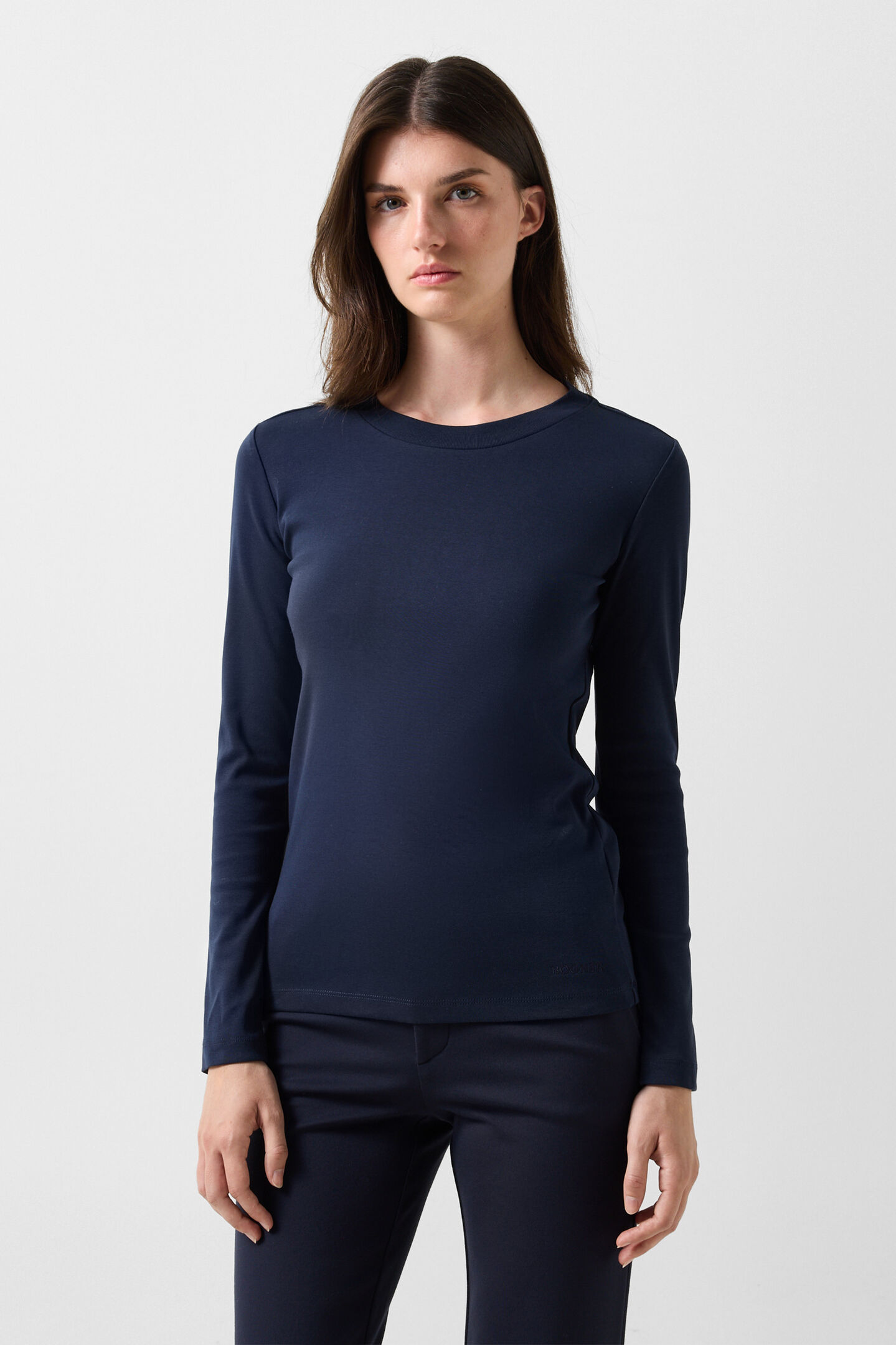 Baumwoll-Longsleeve Nikini Navy