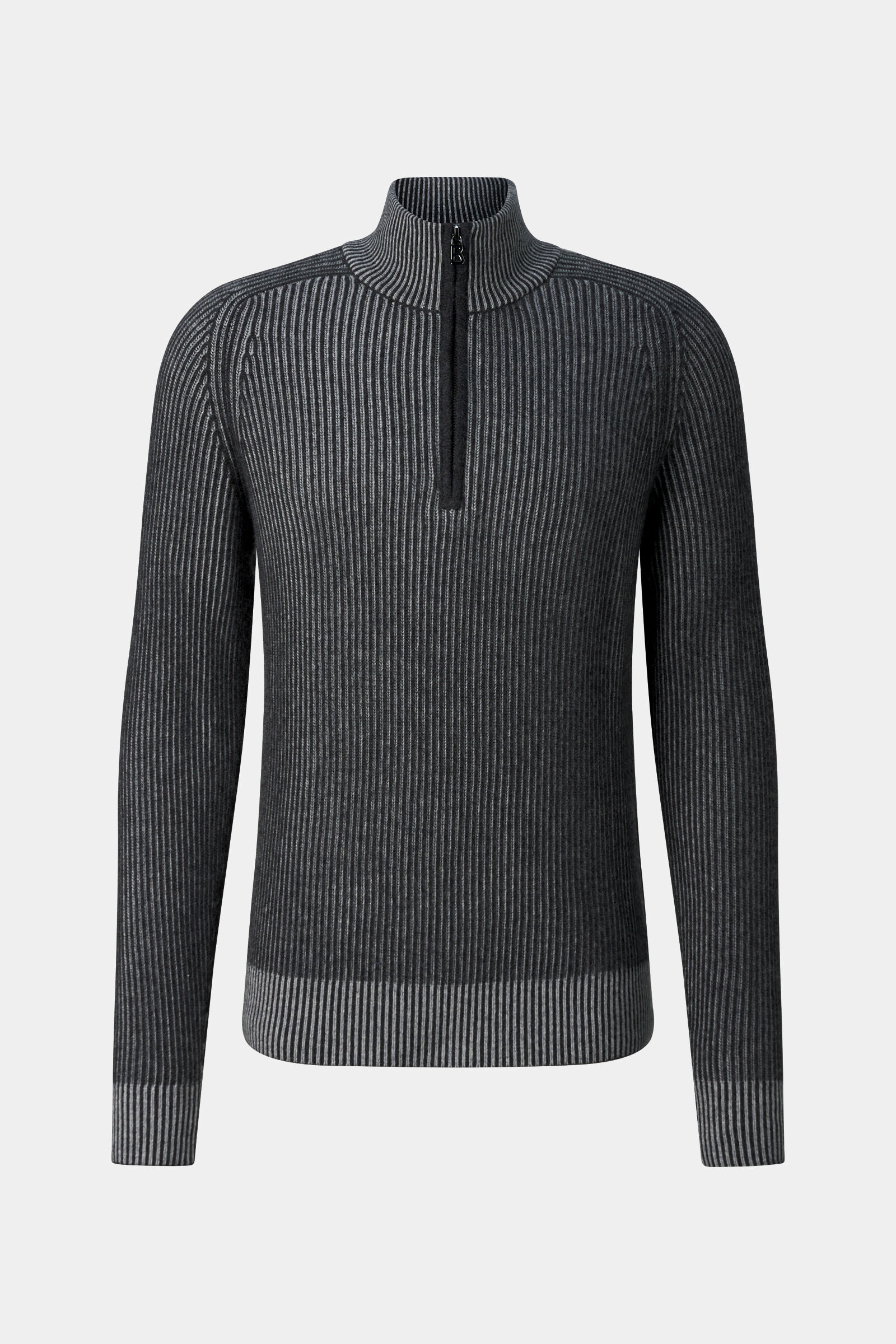 Pull &agrave; col roul&eacute; en laine vierge et cachemire Dwayne anthracite
