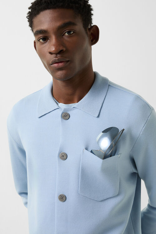 Strickjacke Olaf Hellblau