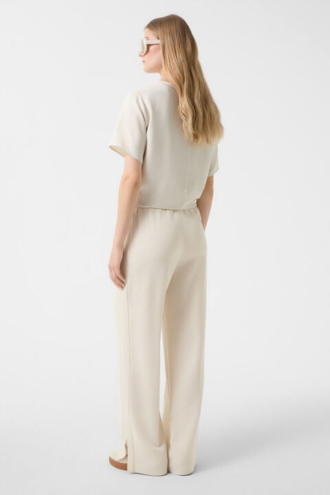 Suzy crepe marlene trousers Cream Suzy crepe marlene trousers Cream