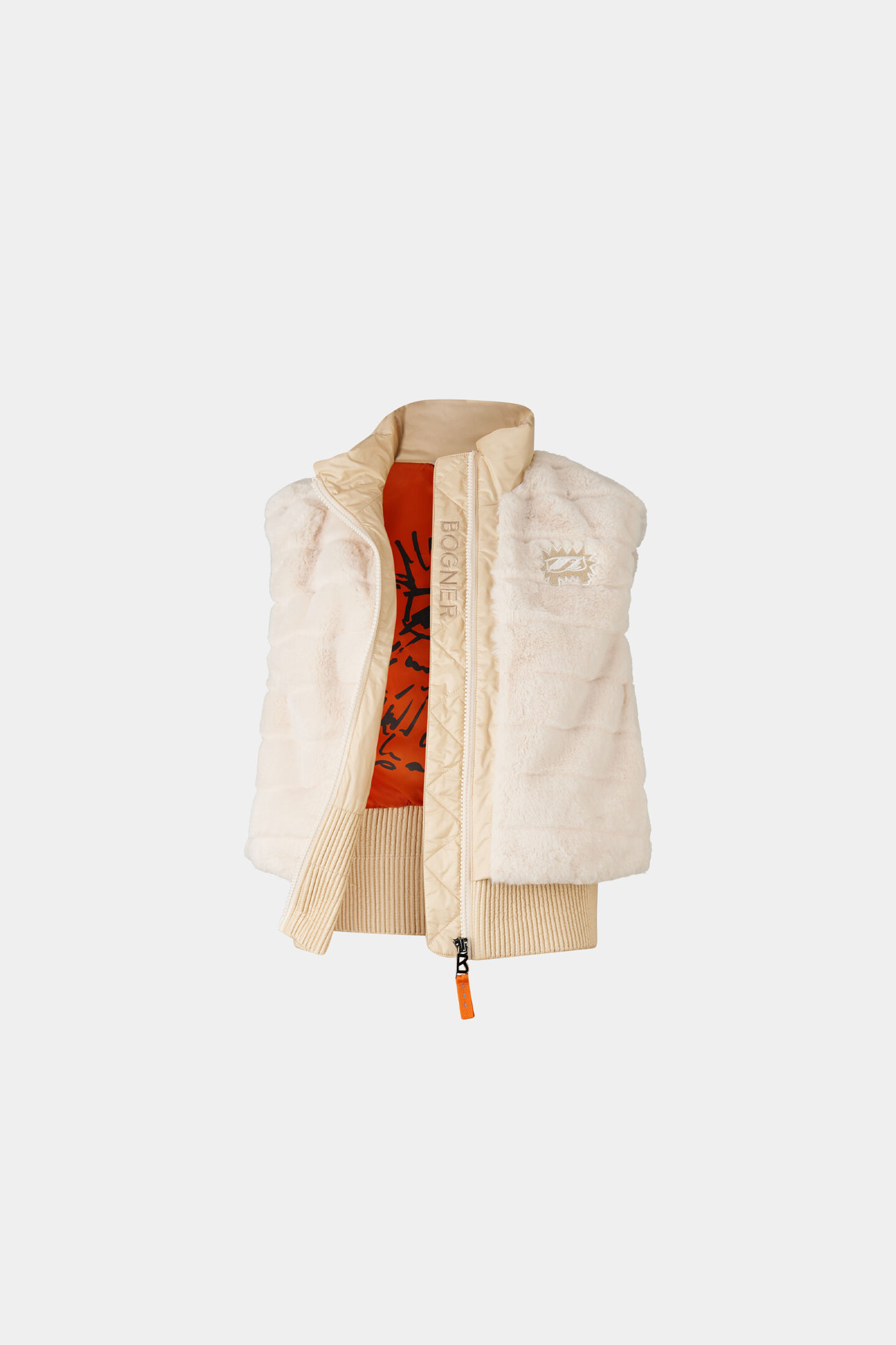 Kids Fell-Weste Milena Beige