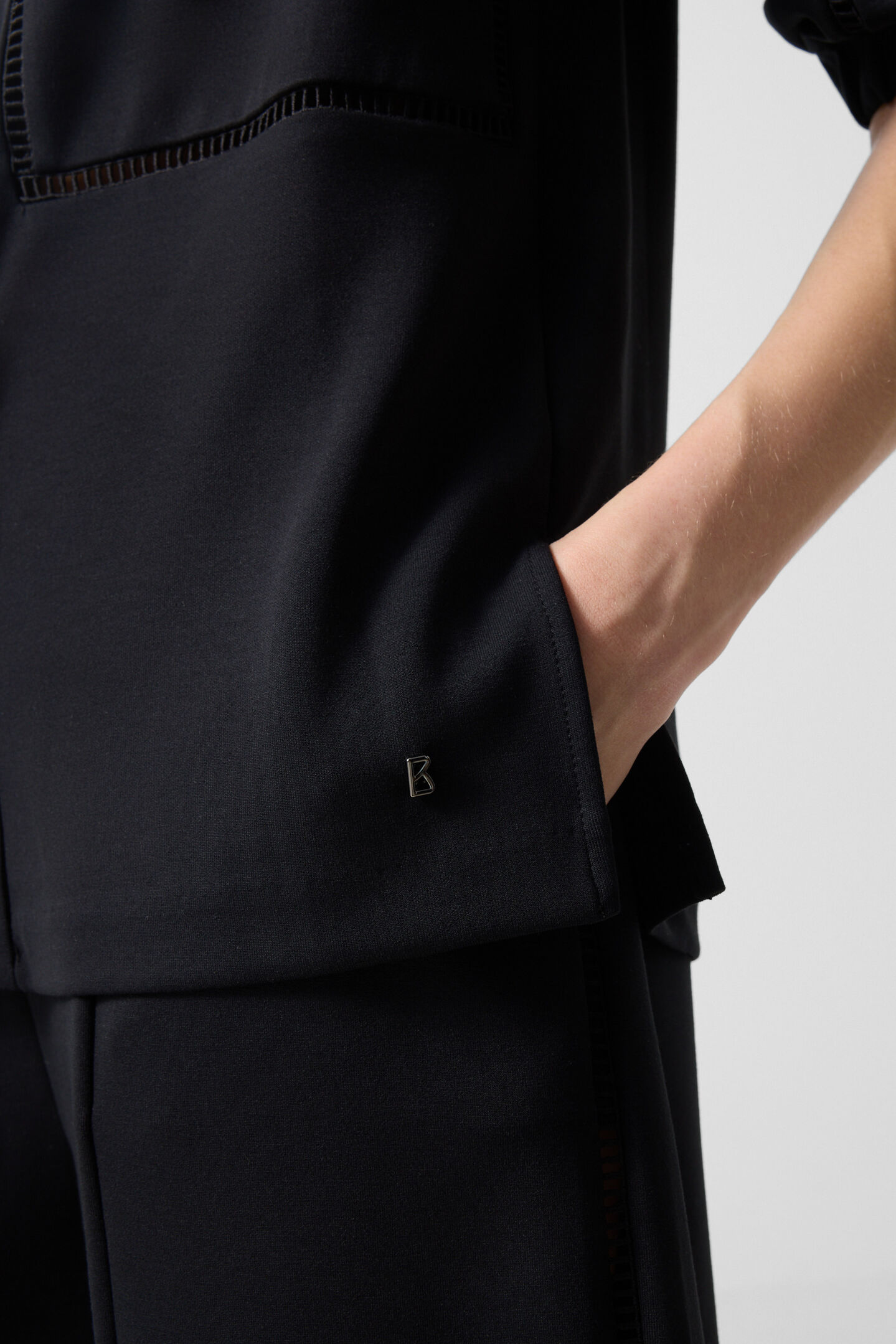 Raquel jersey overshirt Black