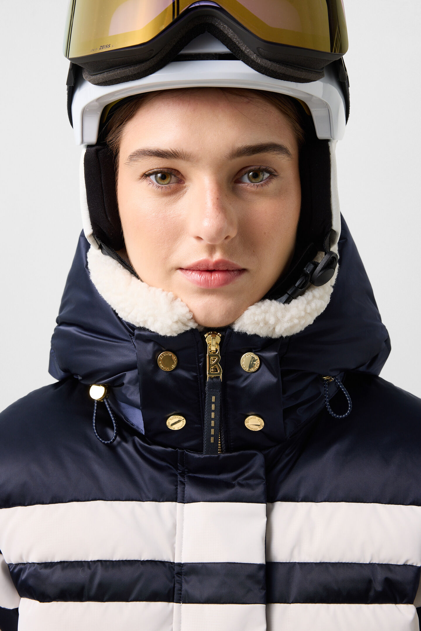 Silla Down Ski Jacket Navy/White