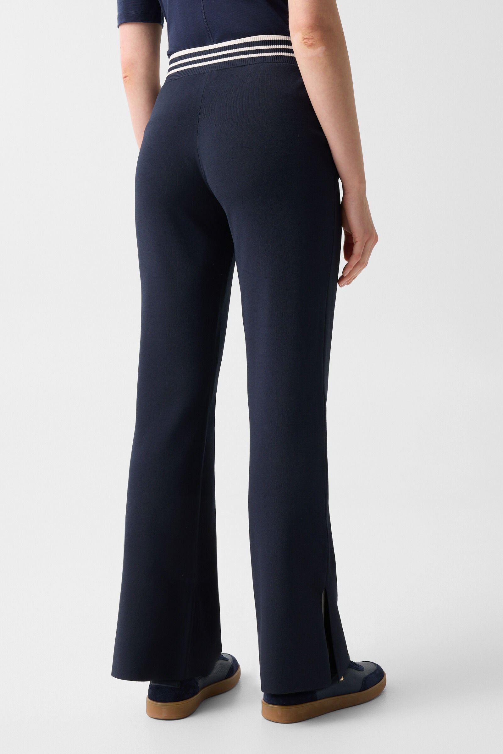 Josie knitted trousers Navy blue