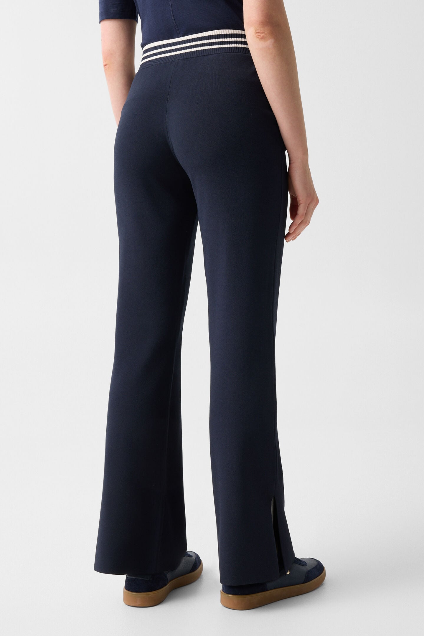 Josie knitted trousers Navy blue