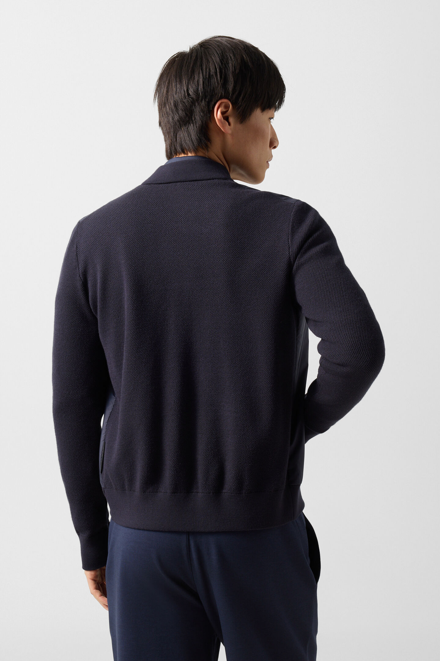 Hybrid-Strickjacke Zisco Navy-Blau