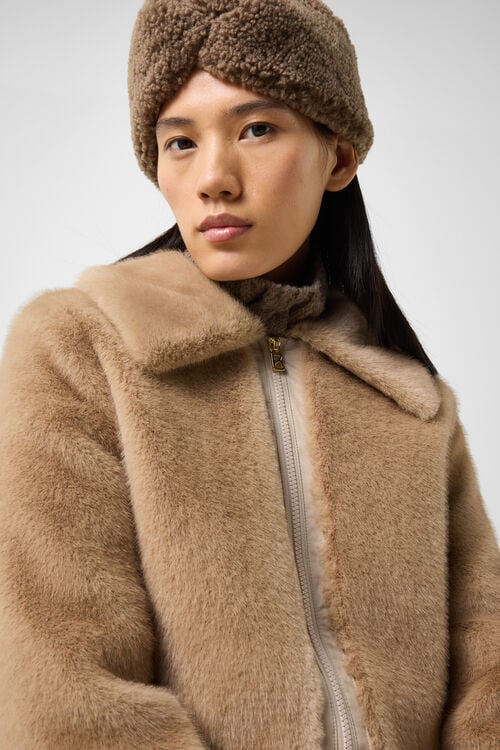 Faux-Fur-Jacke Jolyna Camel