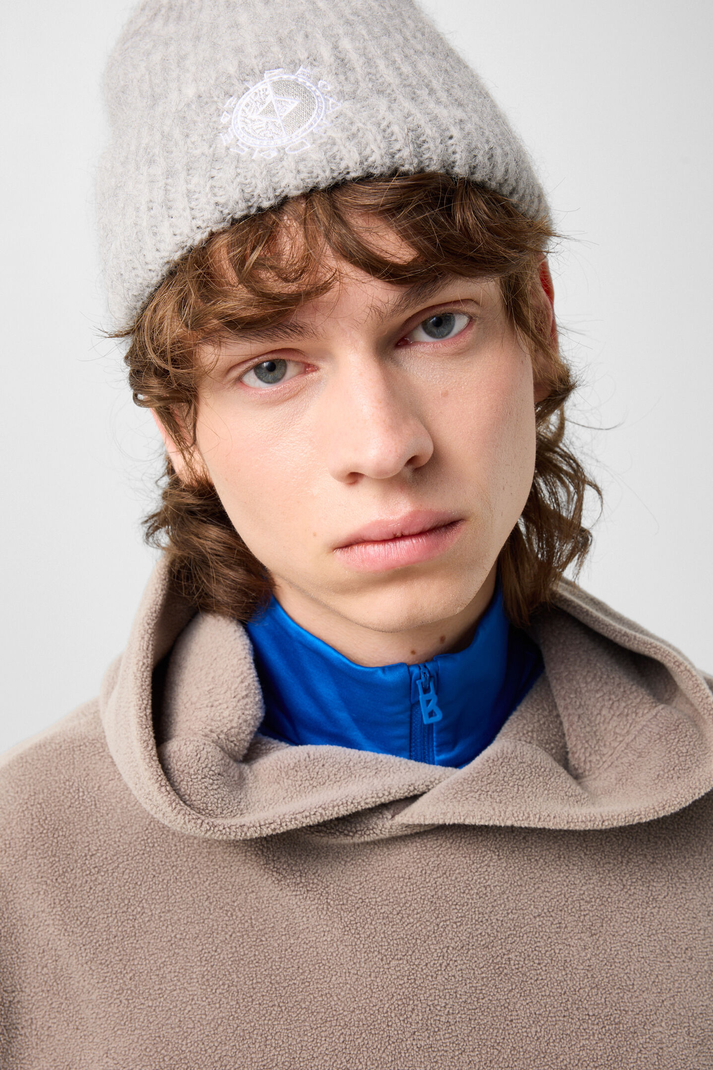 Fleece-Hoodie Ilario Taupe