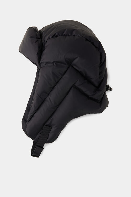 Dwight down aviator cap Black