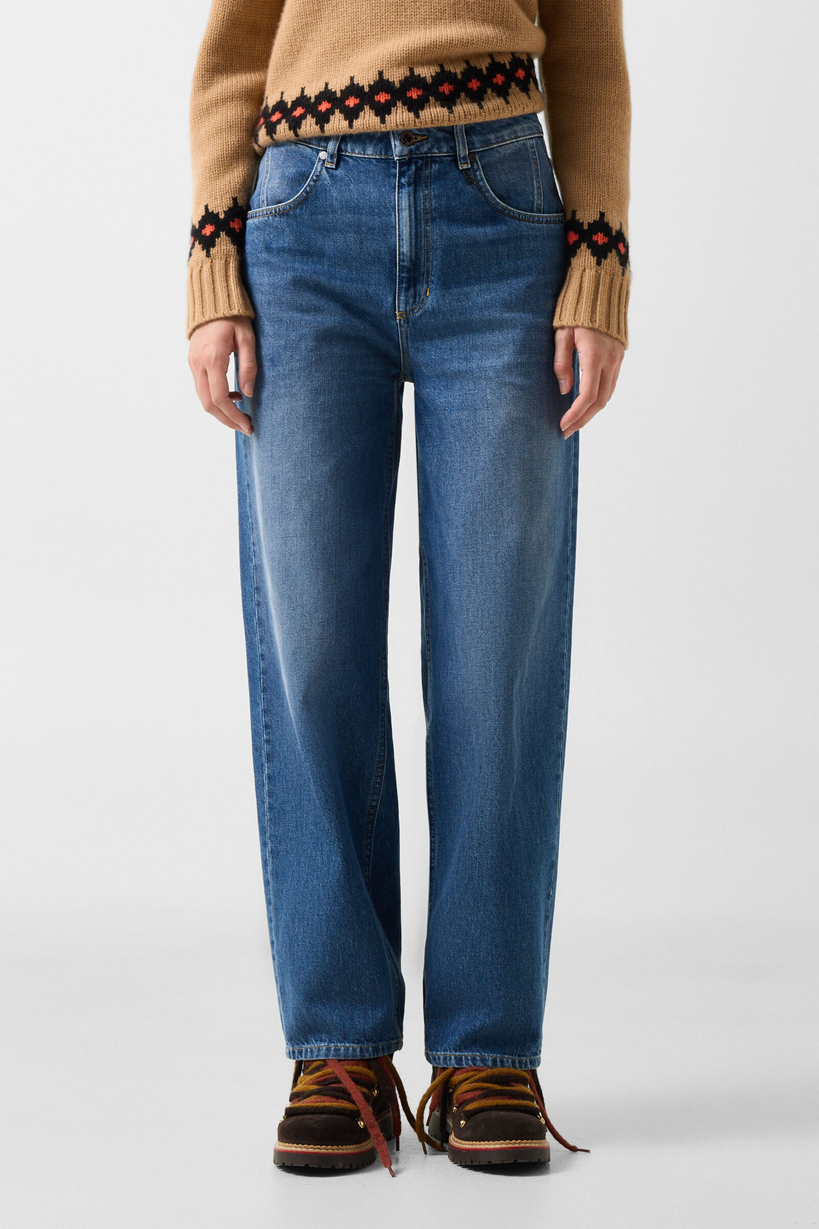 Bina Barrel Fit Jeans Denim Blue