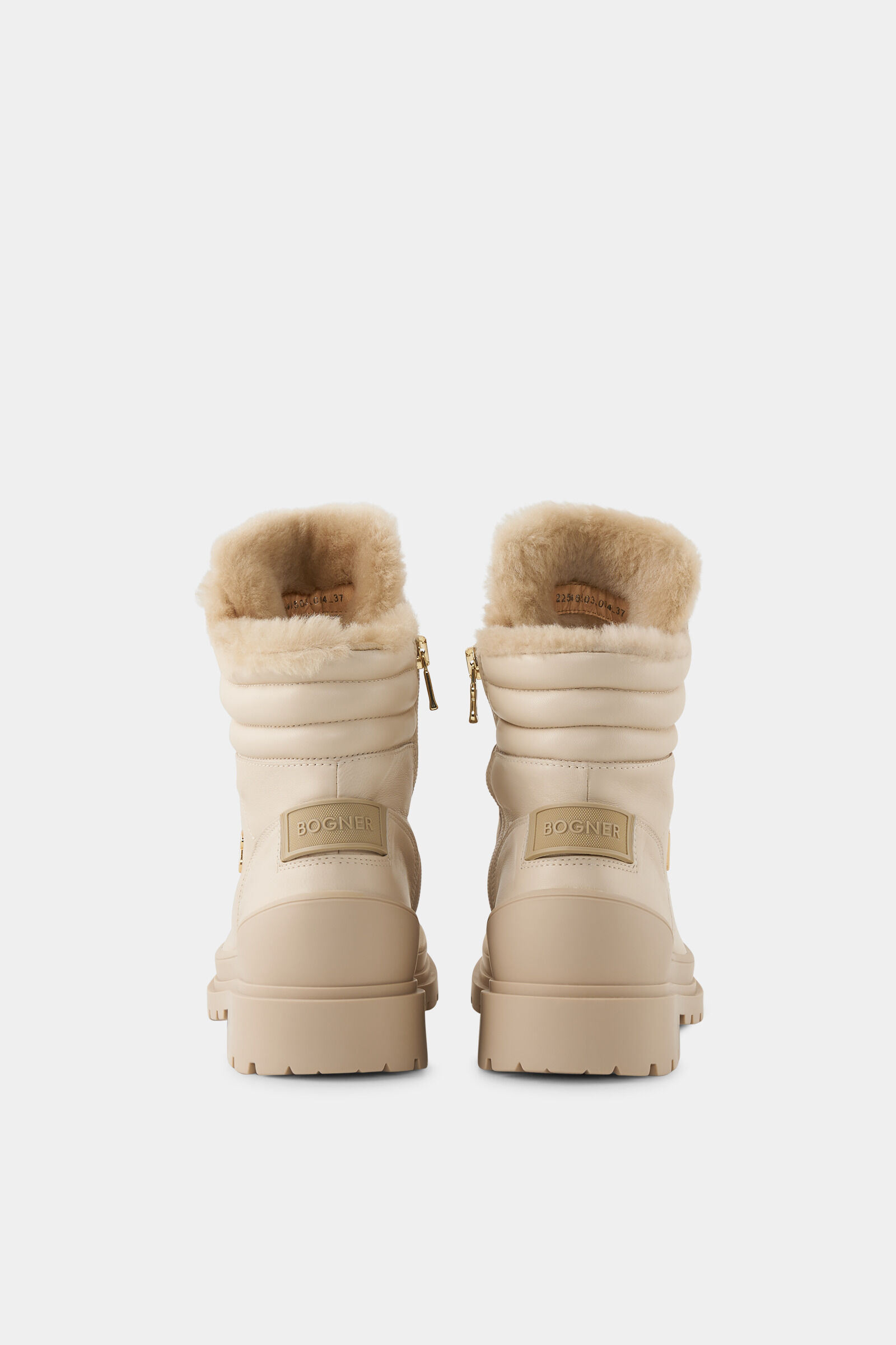 Mid boots St.Moritz with spikes Beige