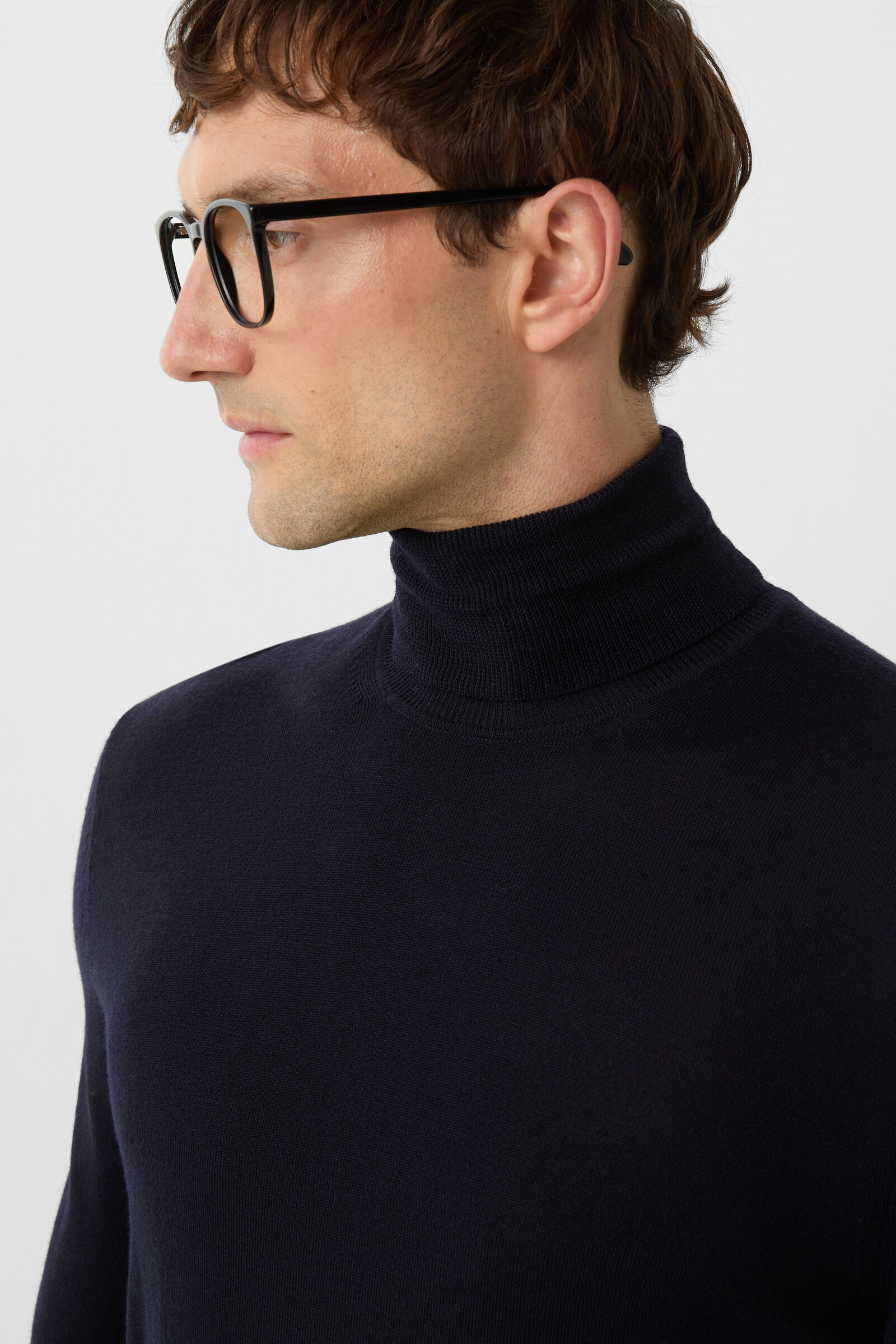 Gordon turtleneck jumper Navy blue