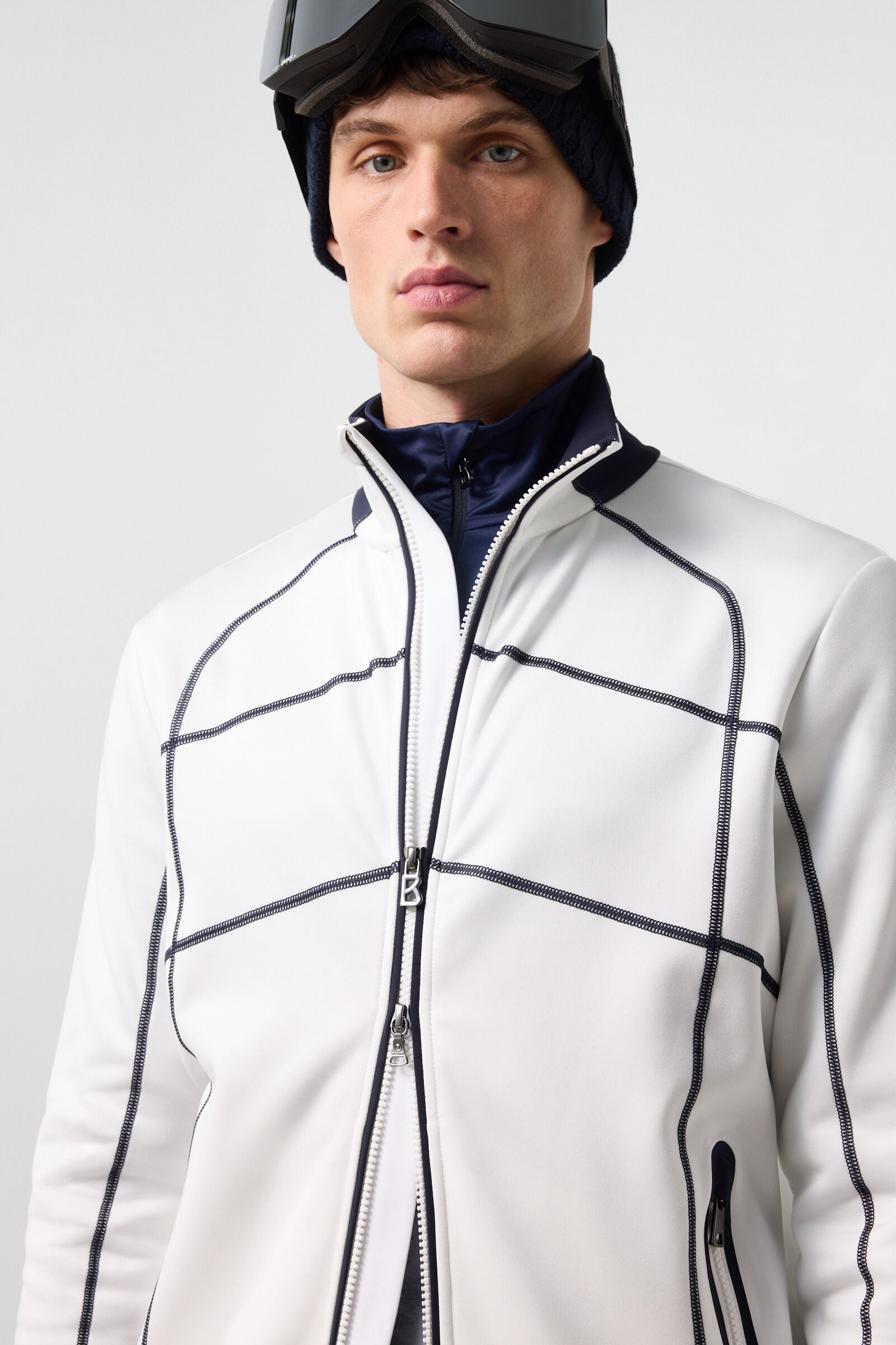 Midlayer-Jacke Hayo Off-White/Navy