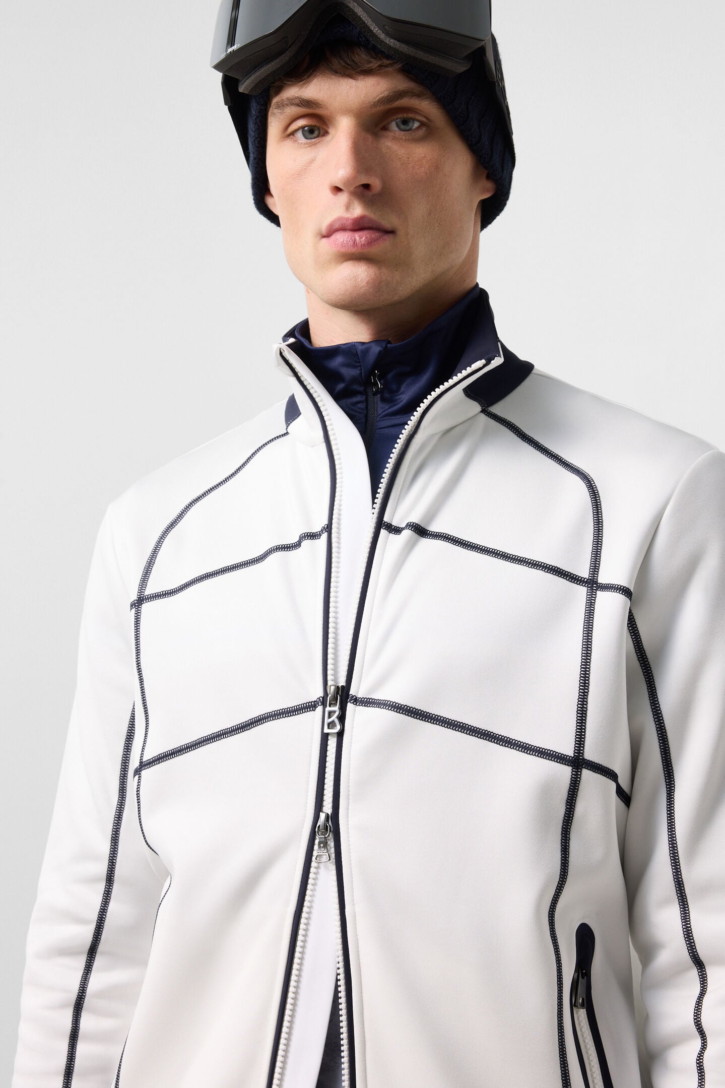 Hayo Mid-Layer Jacket Off-White/Navy
