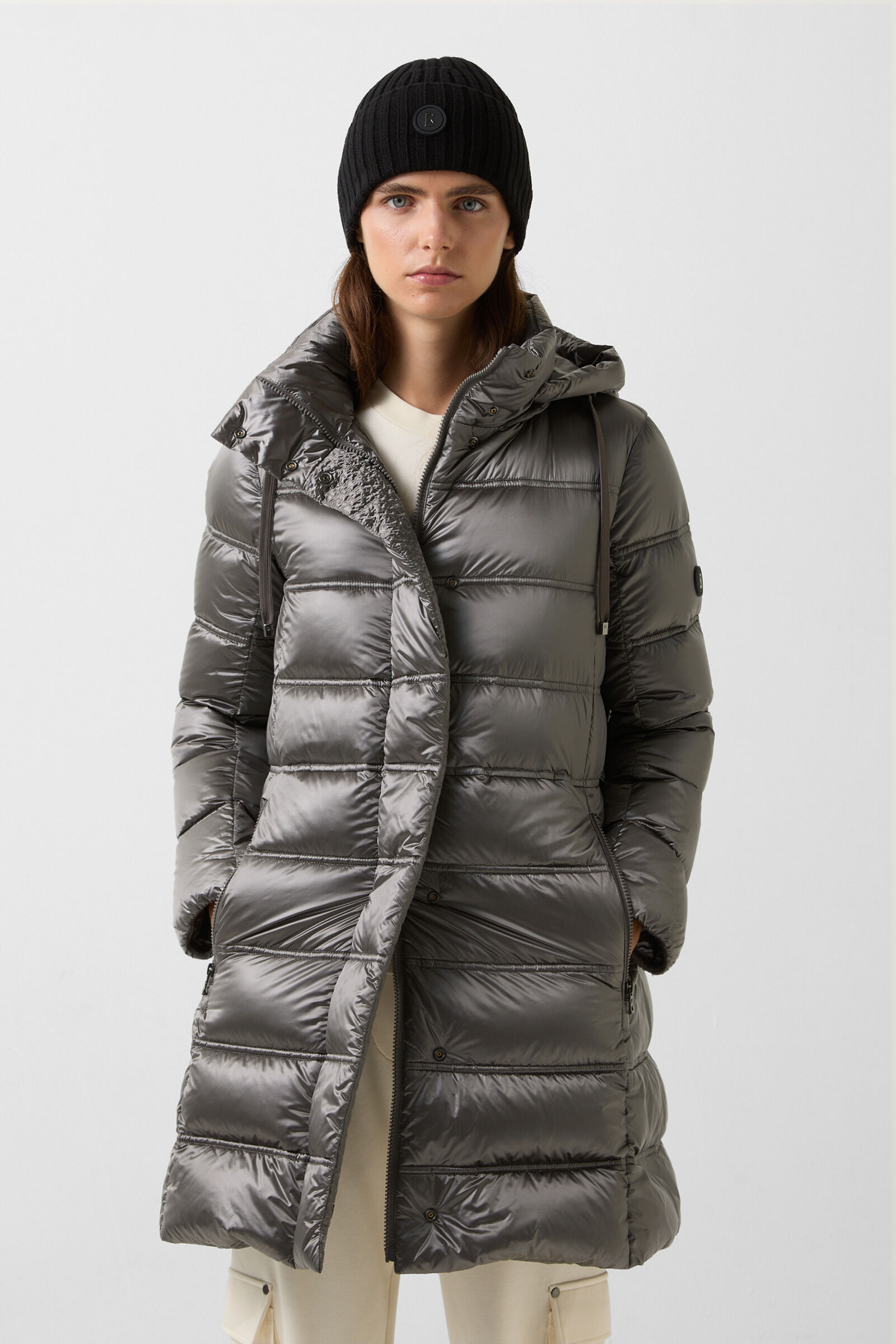 Lynn down short coat Grey