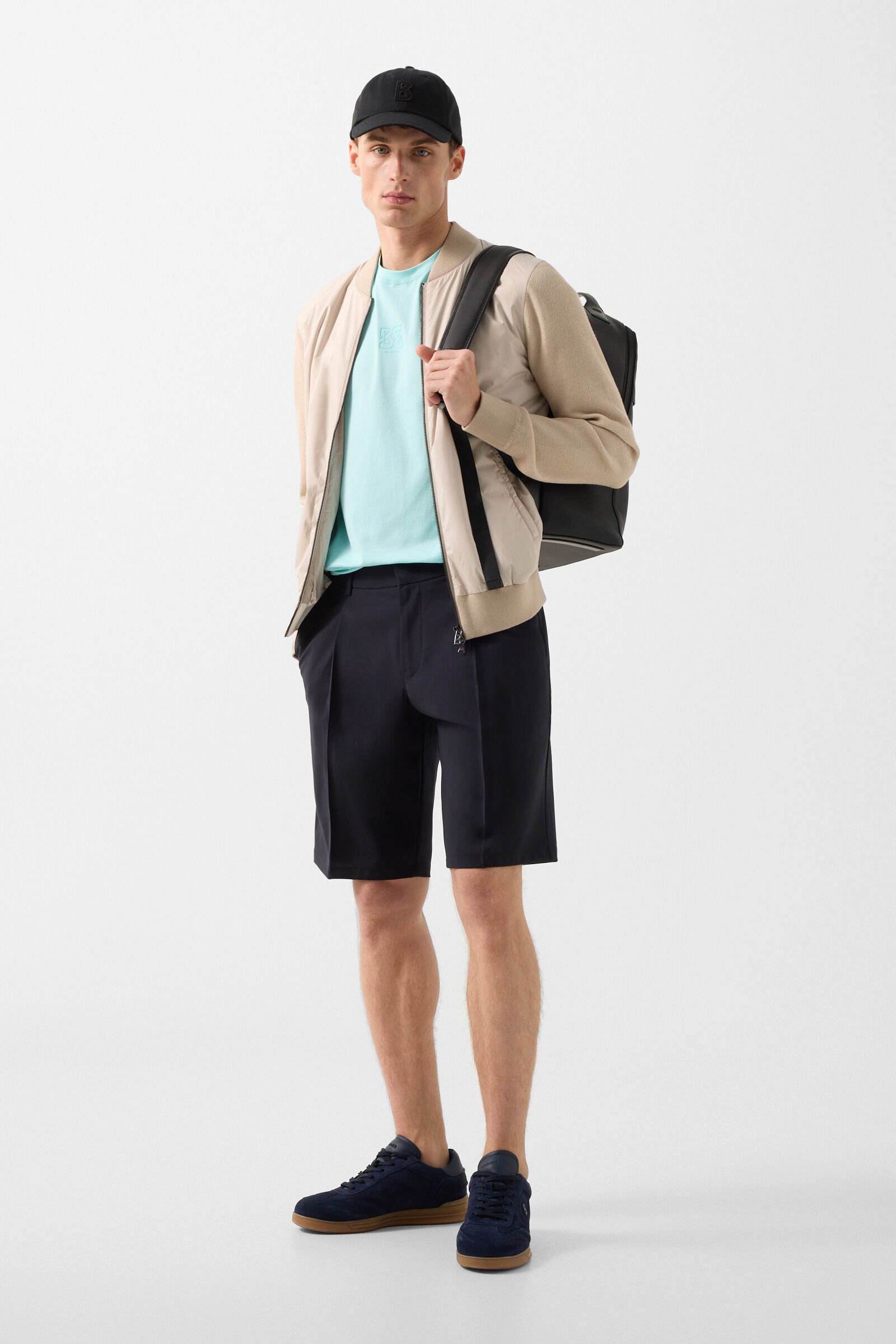 Zisco hybrid knit jacket Beige