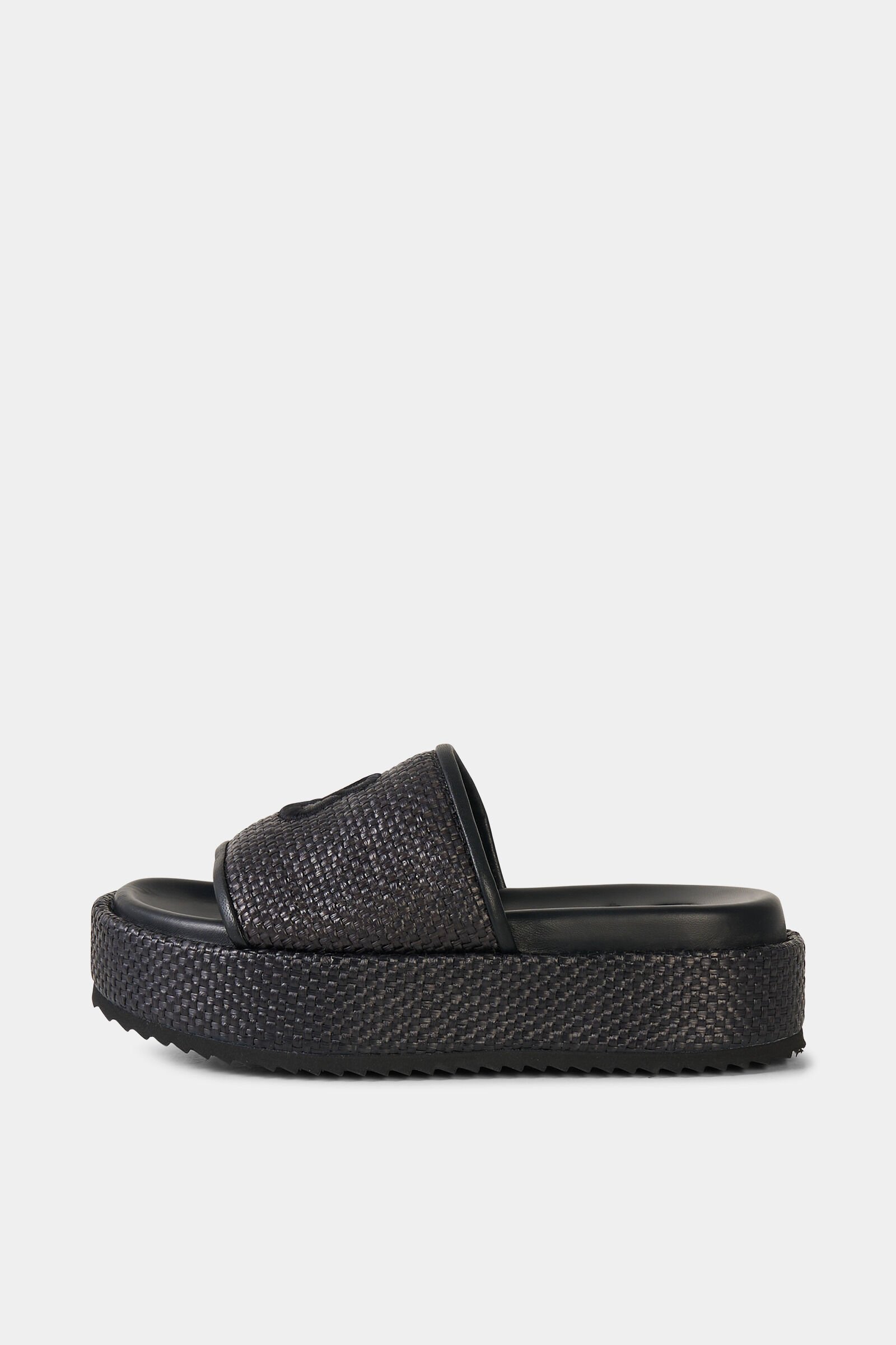 Sorrento platform sandals Black
