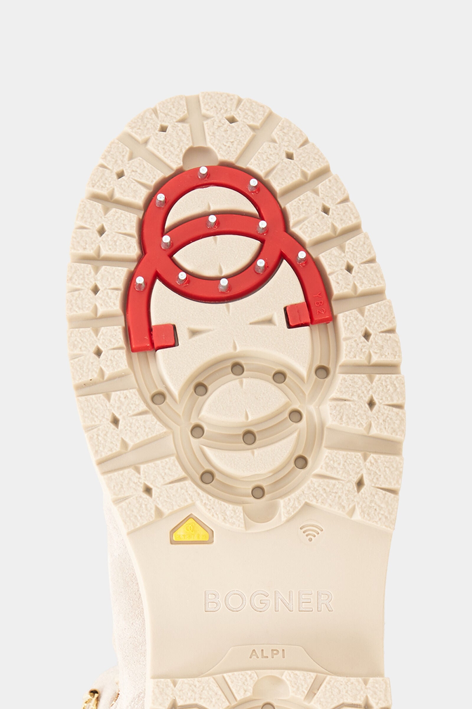 Veterschoenen Andermatt met spikes Beige