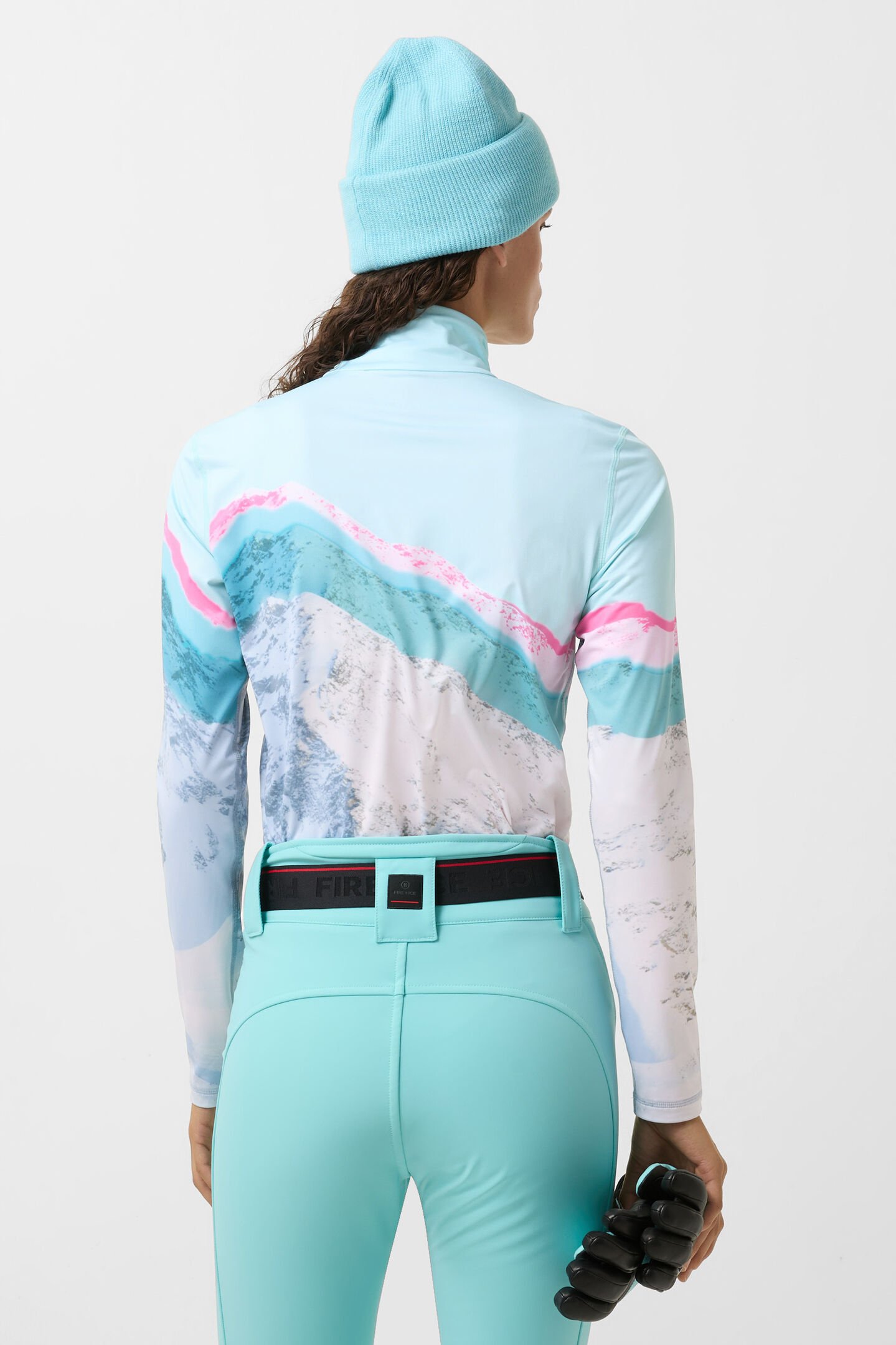 Première couche Ilvy bleu glacier/blanc