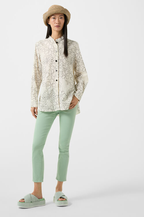 Slim Fit Jeans Julie Hellgrün