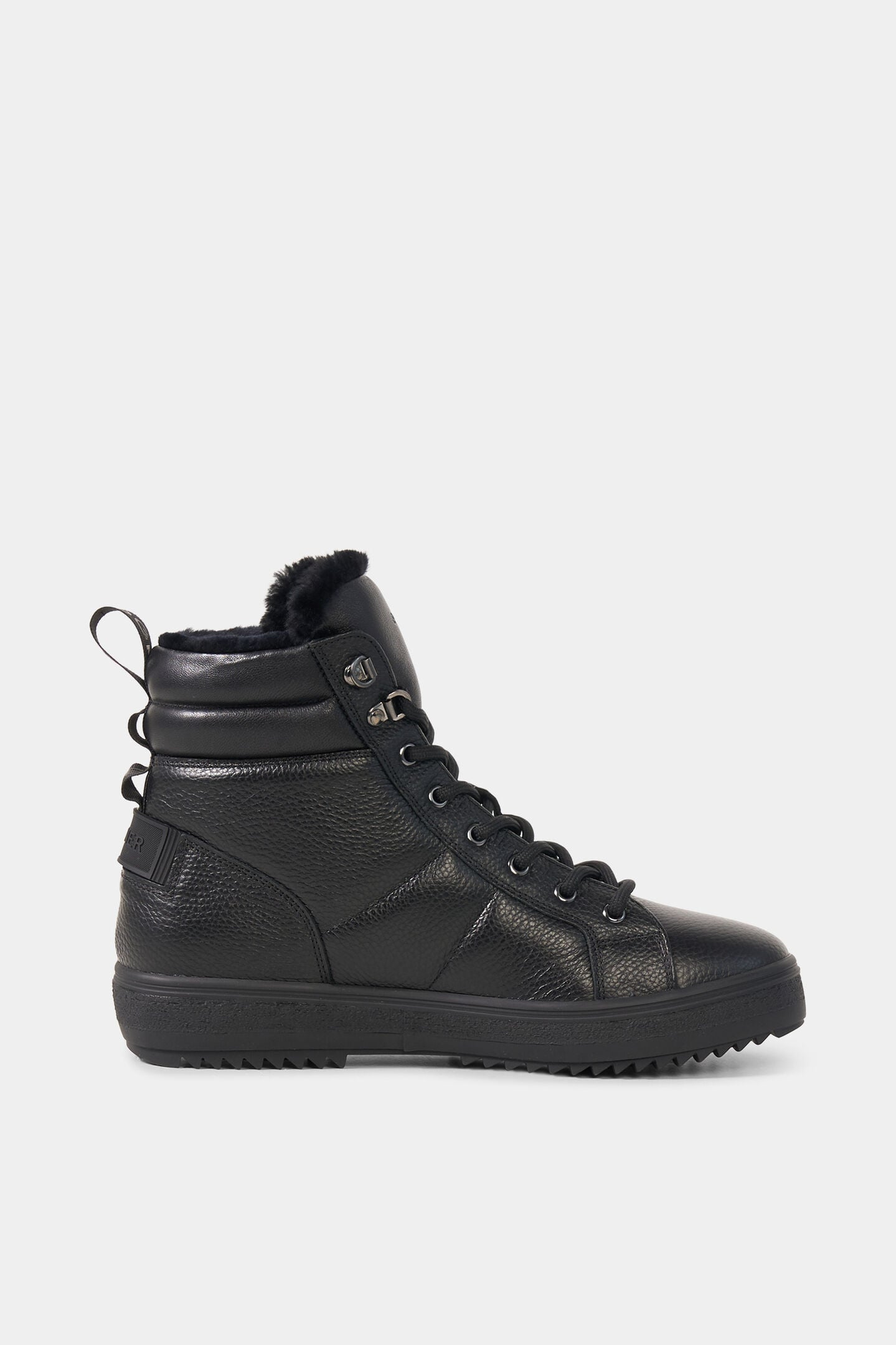Anchorage lace-up boots with spikes Black