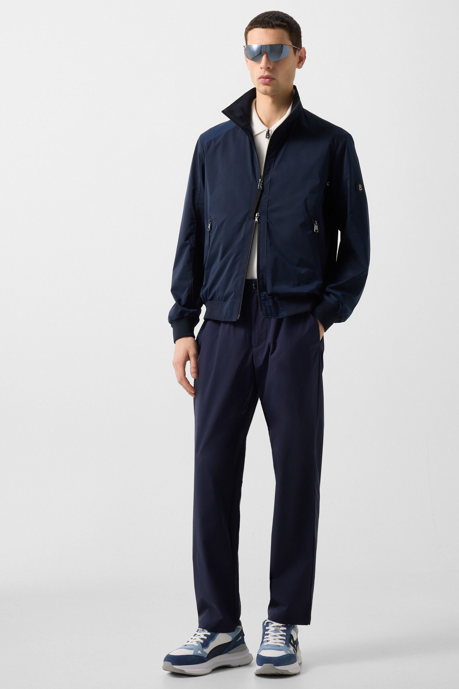 Stretchhose Marcus Navy-Blau