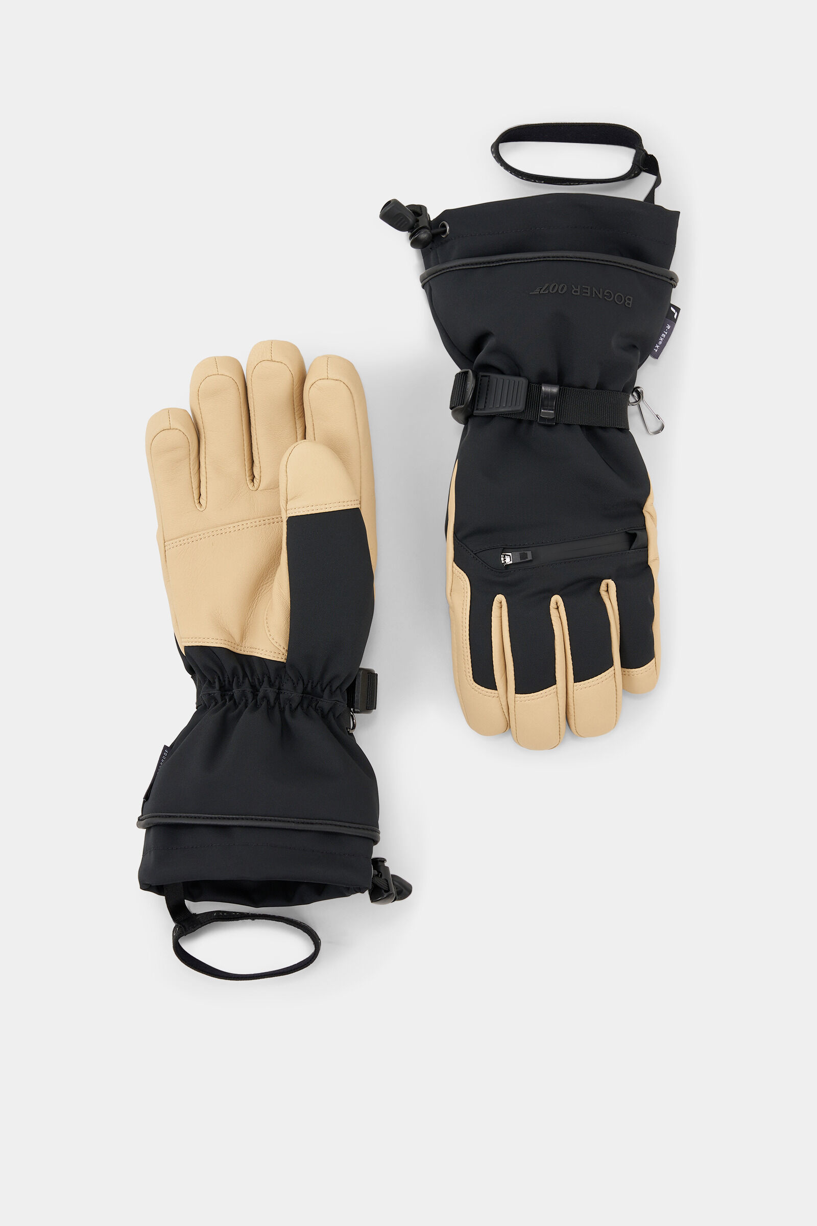Adriano 007 gloves Beige/black