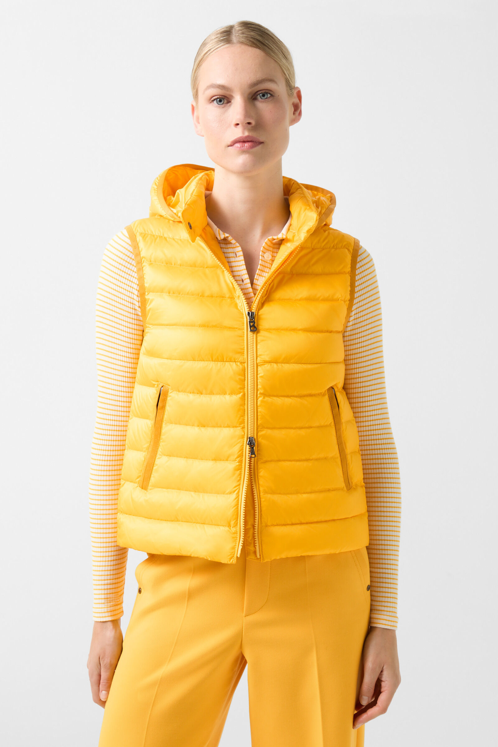 Yellow down vest best sale