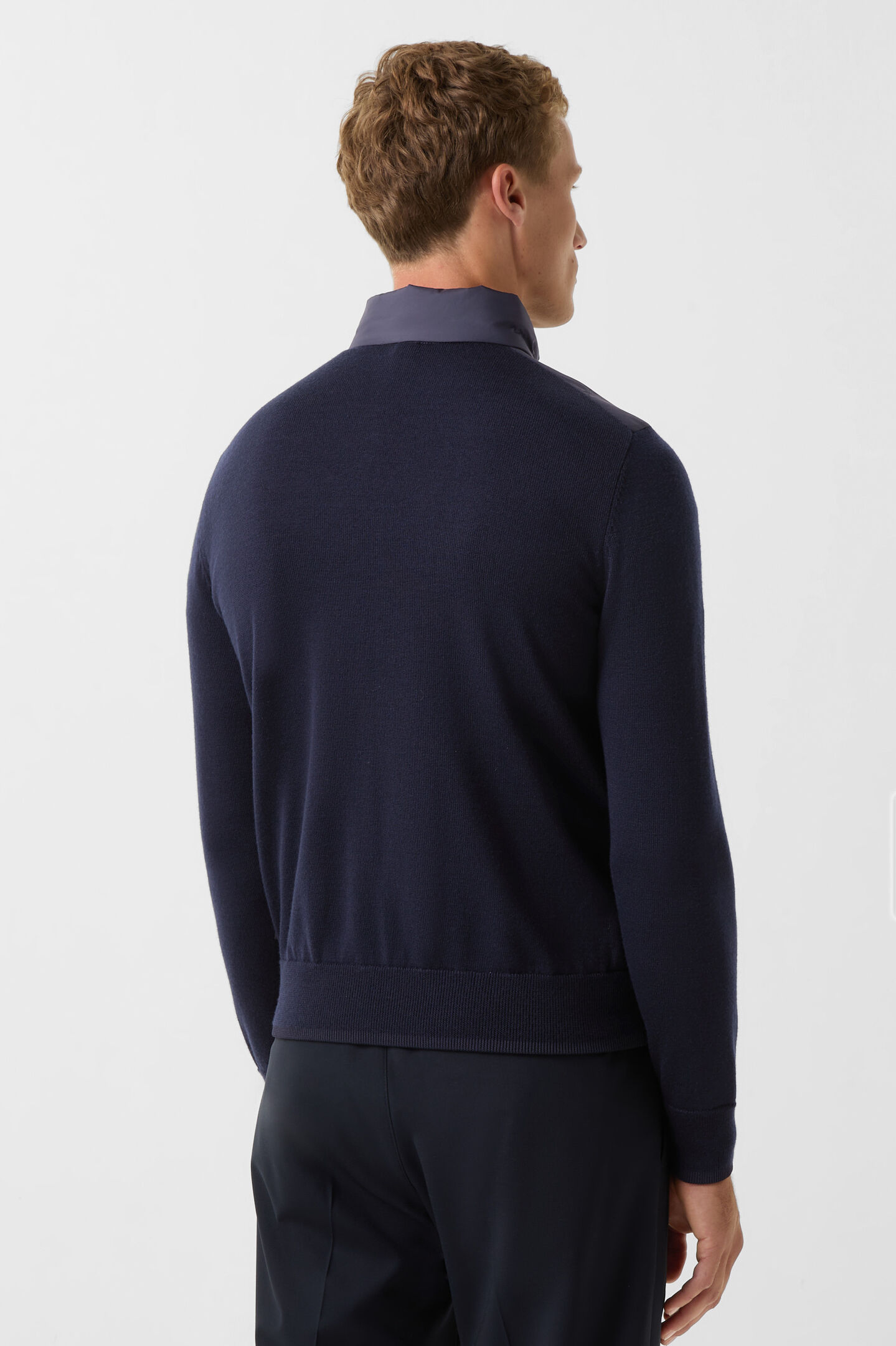 Hybrid-Strickjacke Zisco Navy-Blau