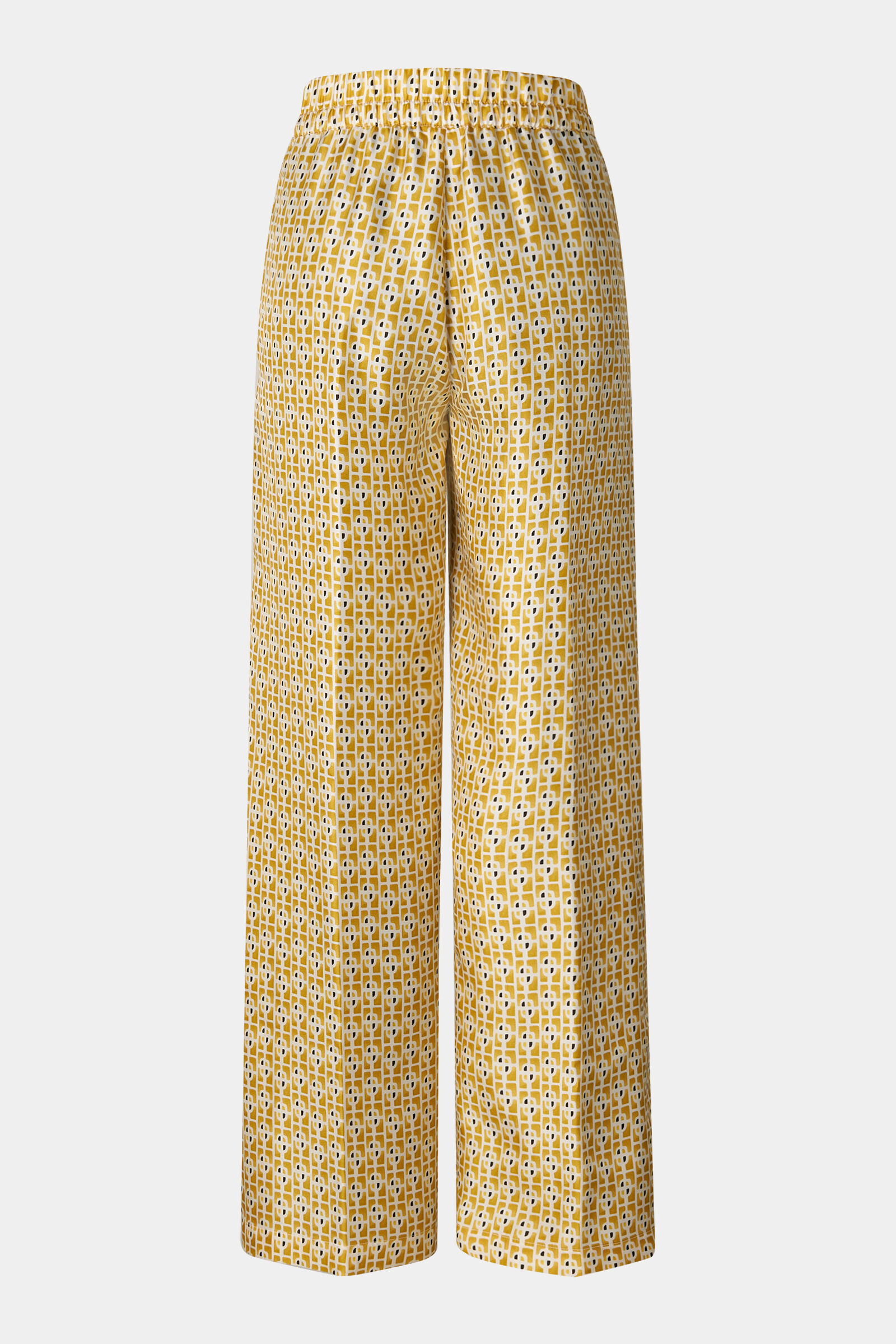 Emmy silk trousers Yellow/cream