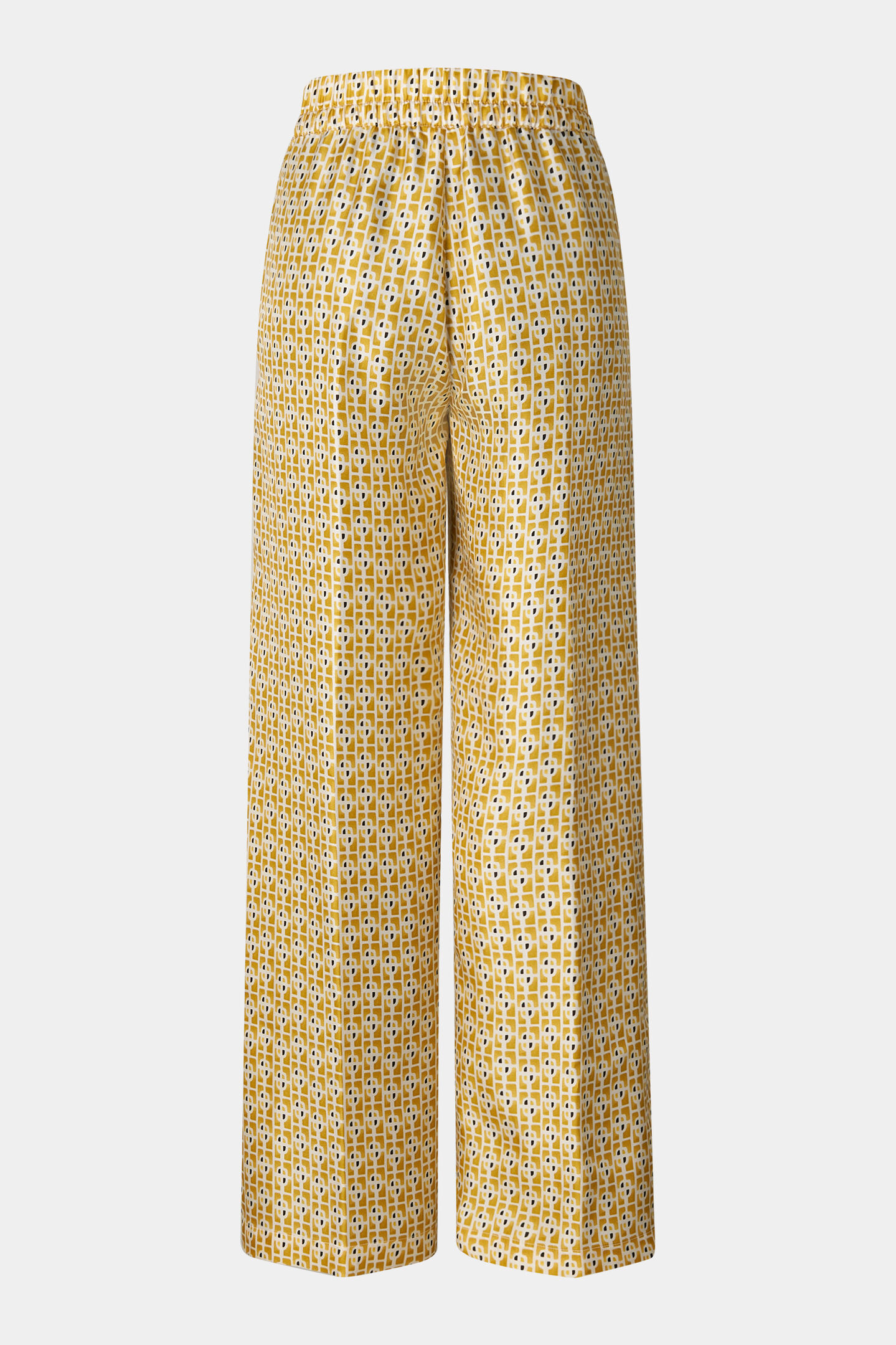 Emmy silk trousers Yellow/cream