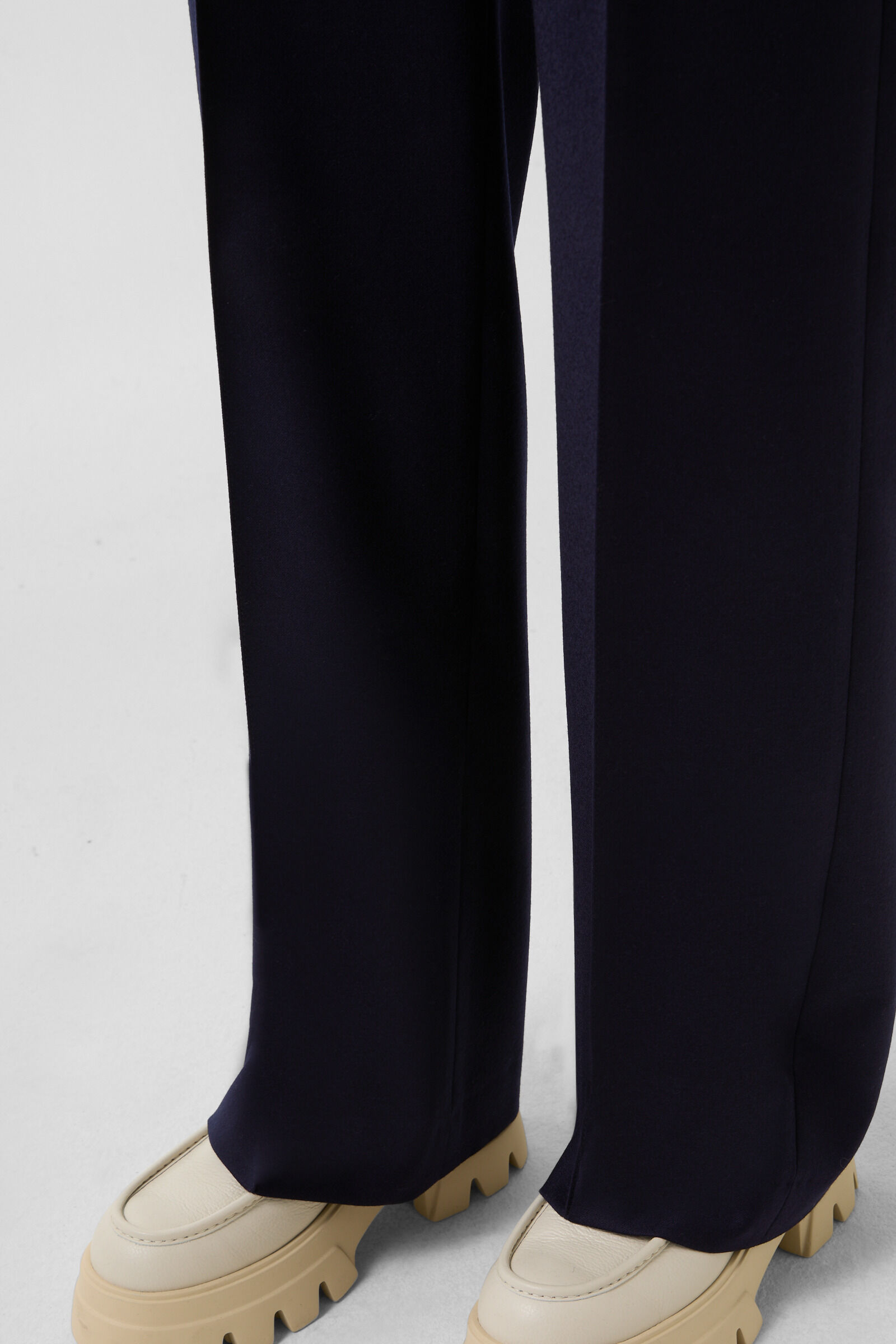 Ella flannel trousers Navy blue