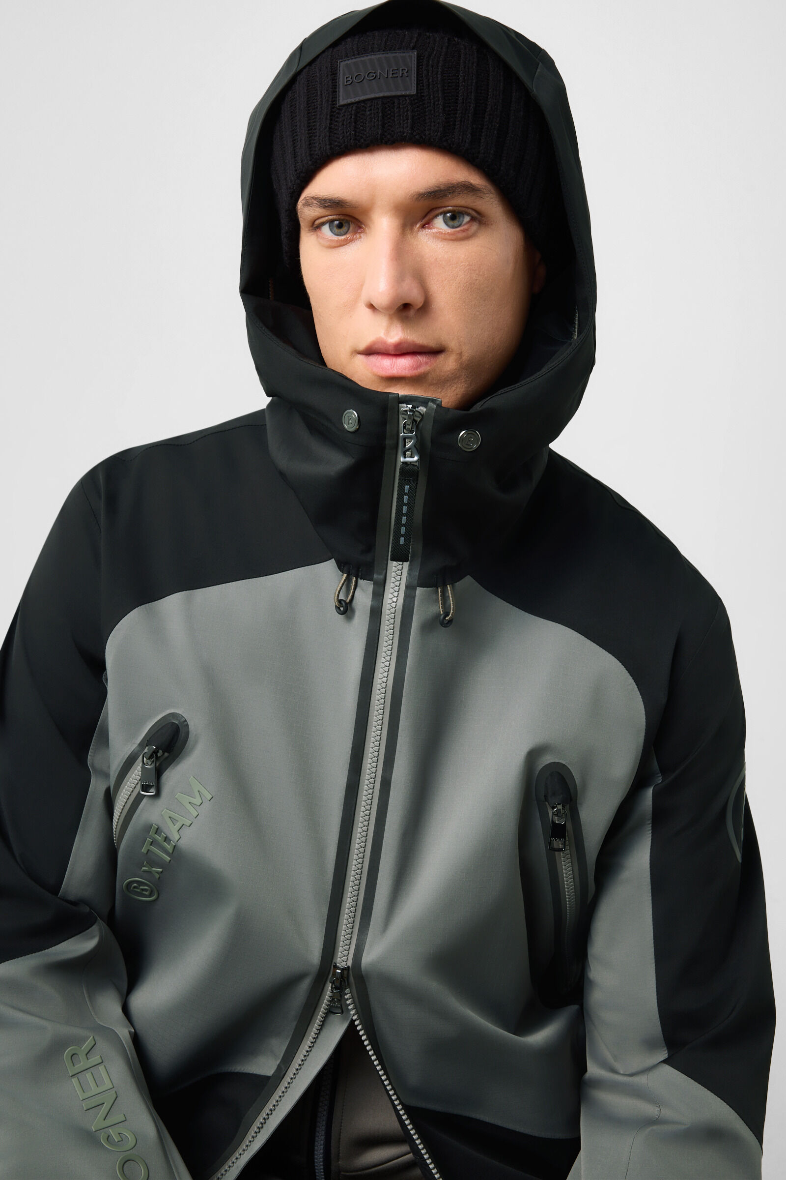 Jasper ski jacket Sage Grey/Black