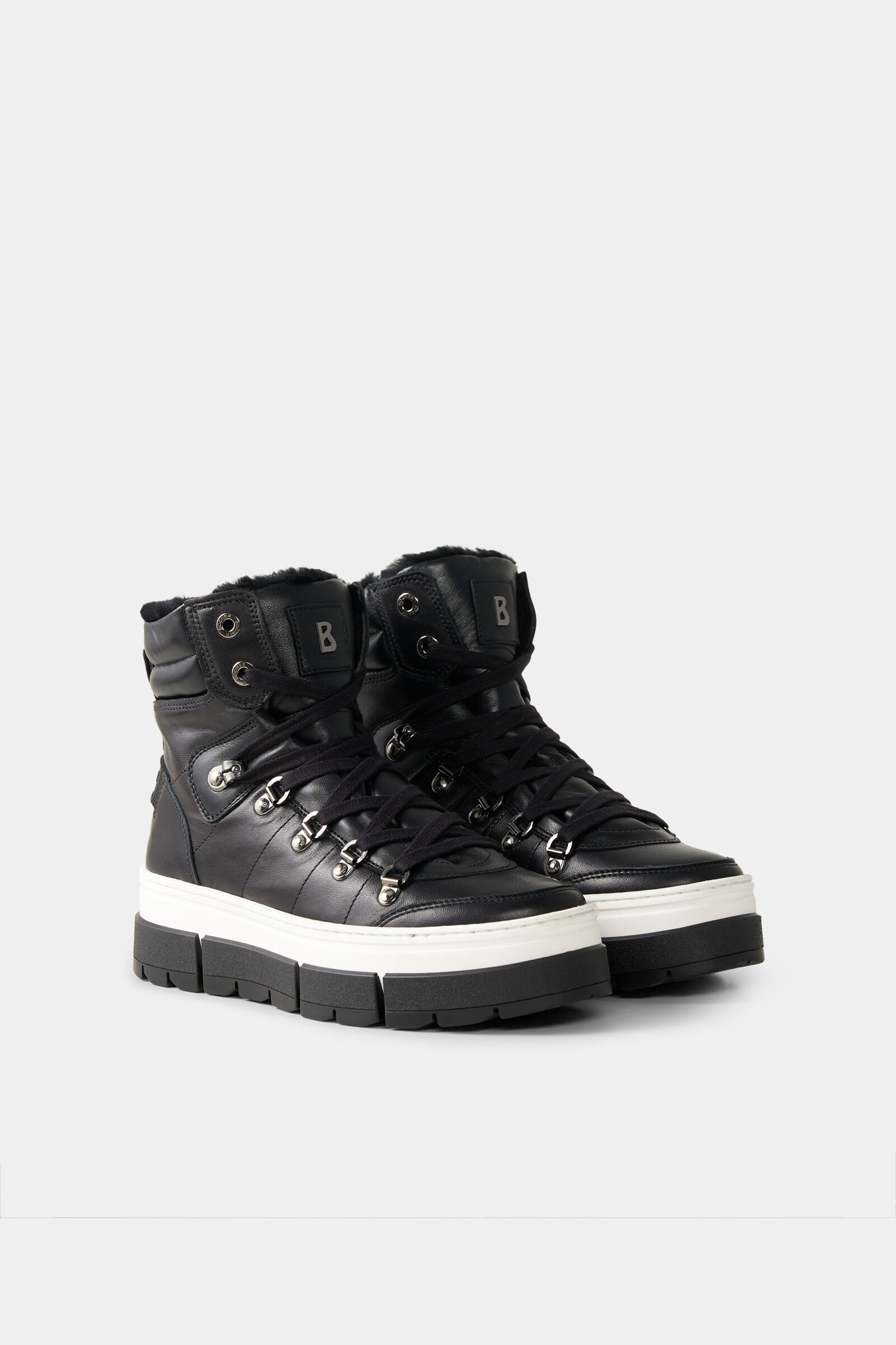 Mid boots Vaduz with spikes Black