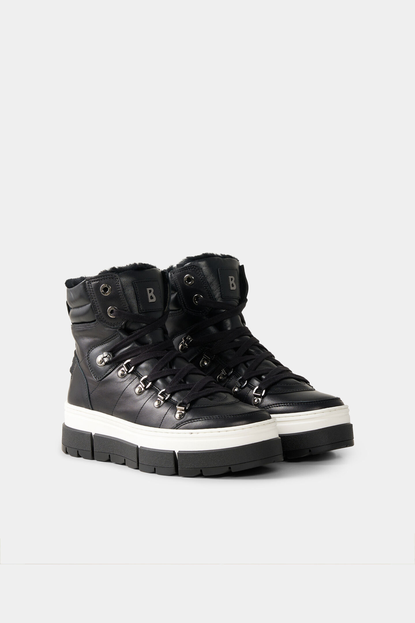 Mid boots Vaduz with spikes Black