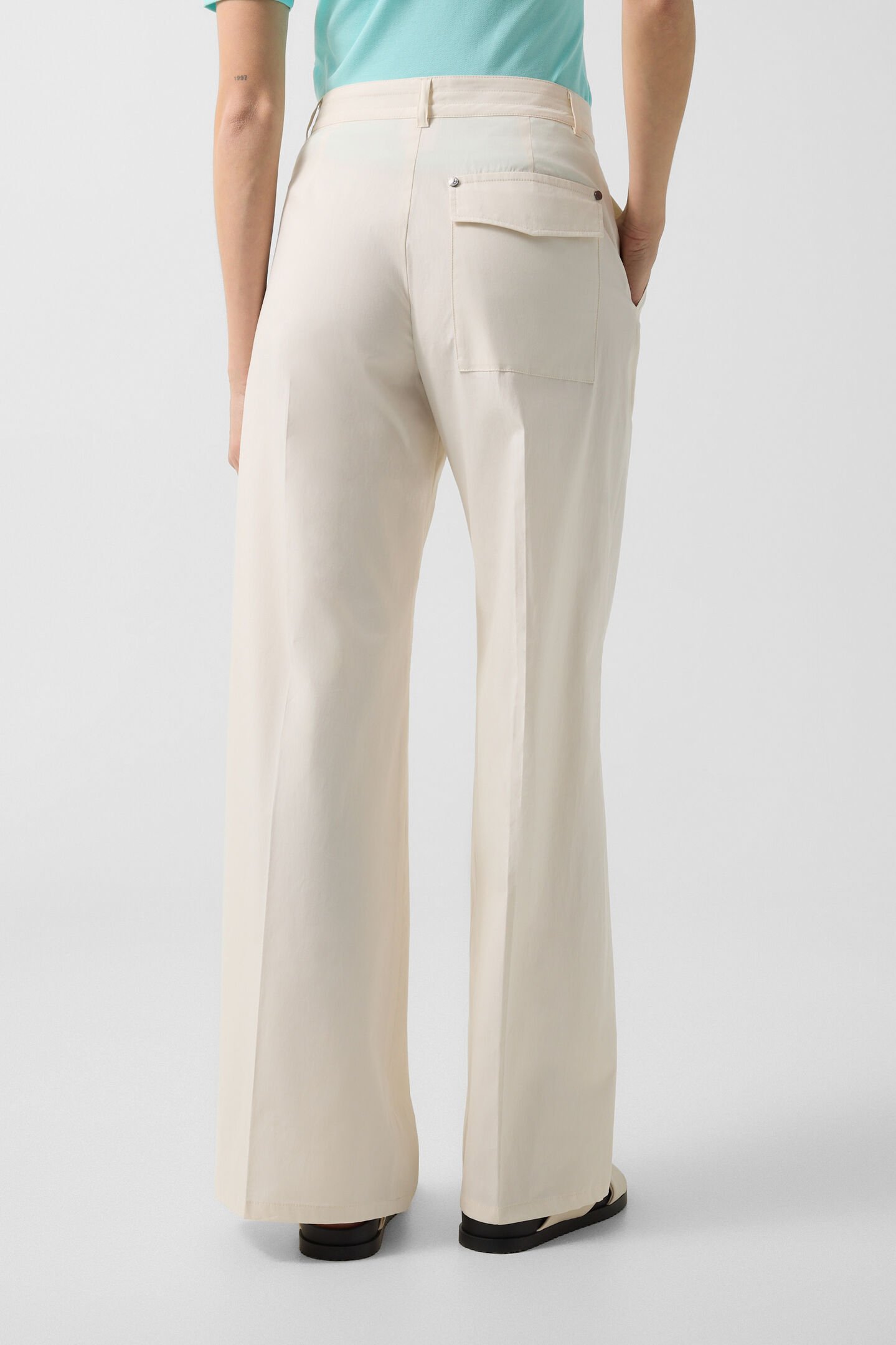 Bundfaltenhose Amy Creme