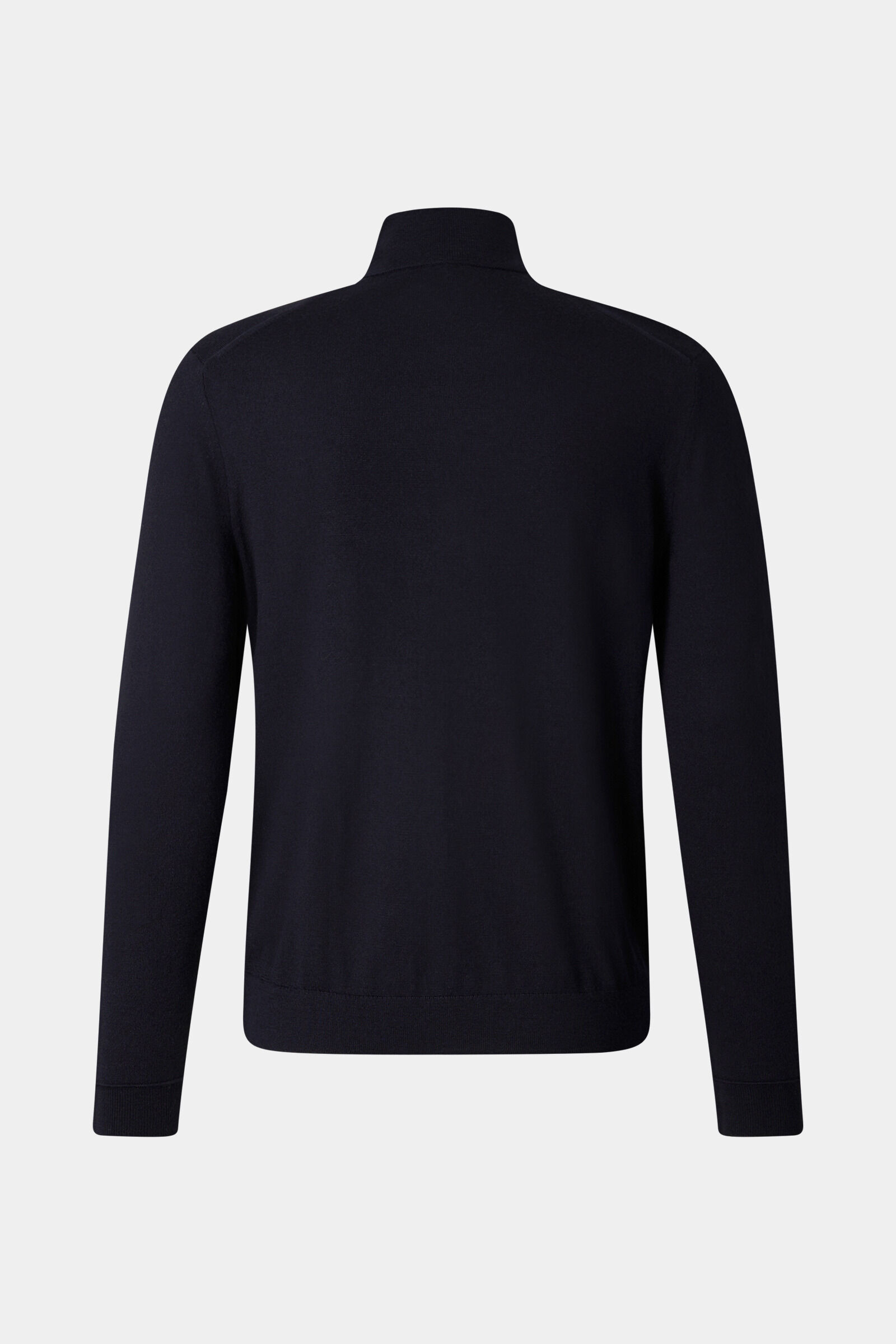 Oscar virgin wool knit jacket Navy