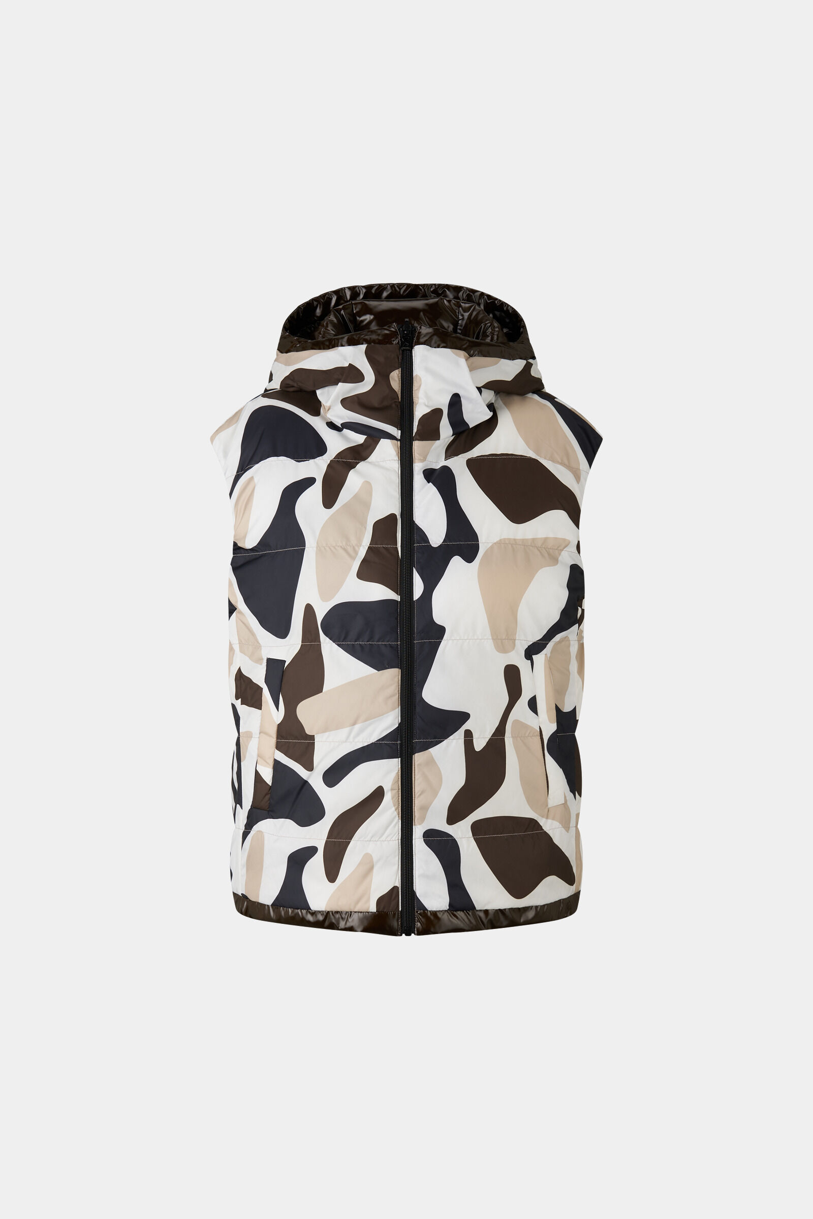 Reversible quilted waistcoat Namilia Chocolate