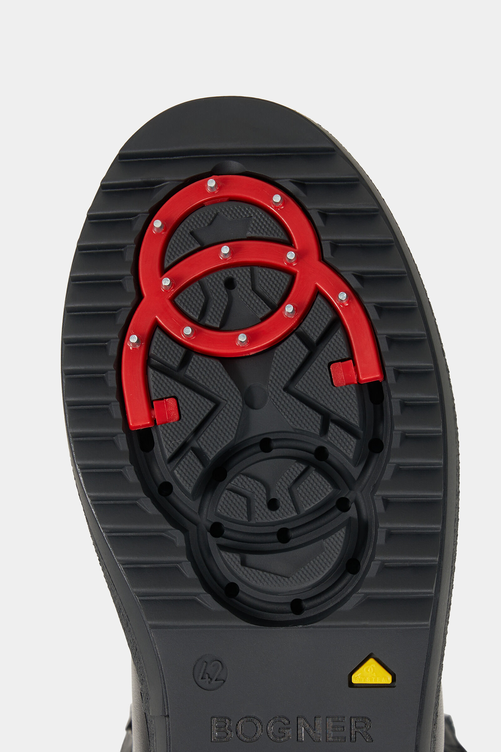 Mid Boots Anchorage with spikes Black