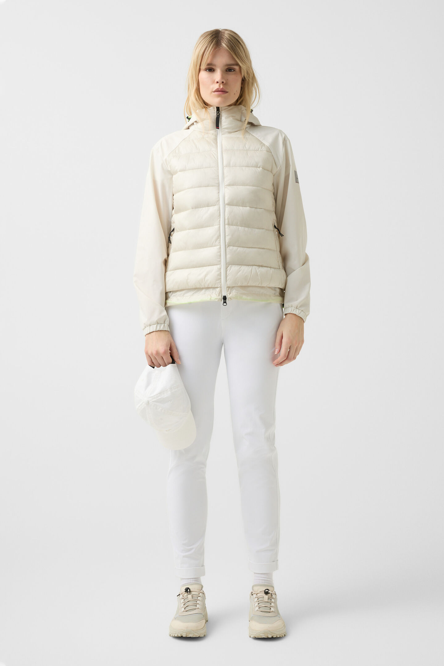 Magan hybrid quilted jacket Sand