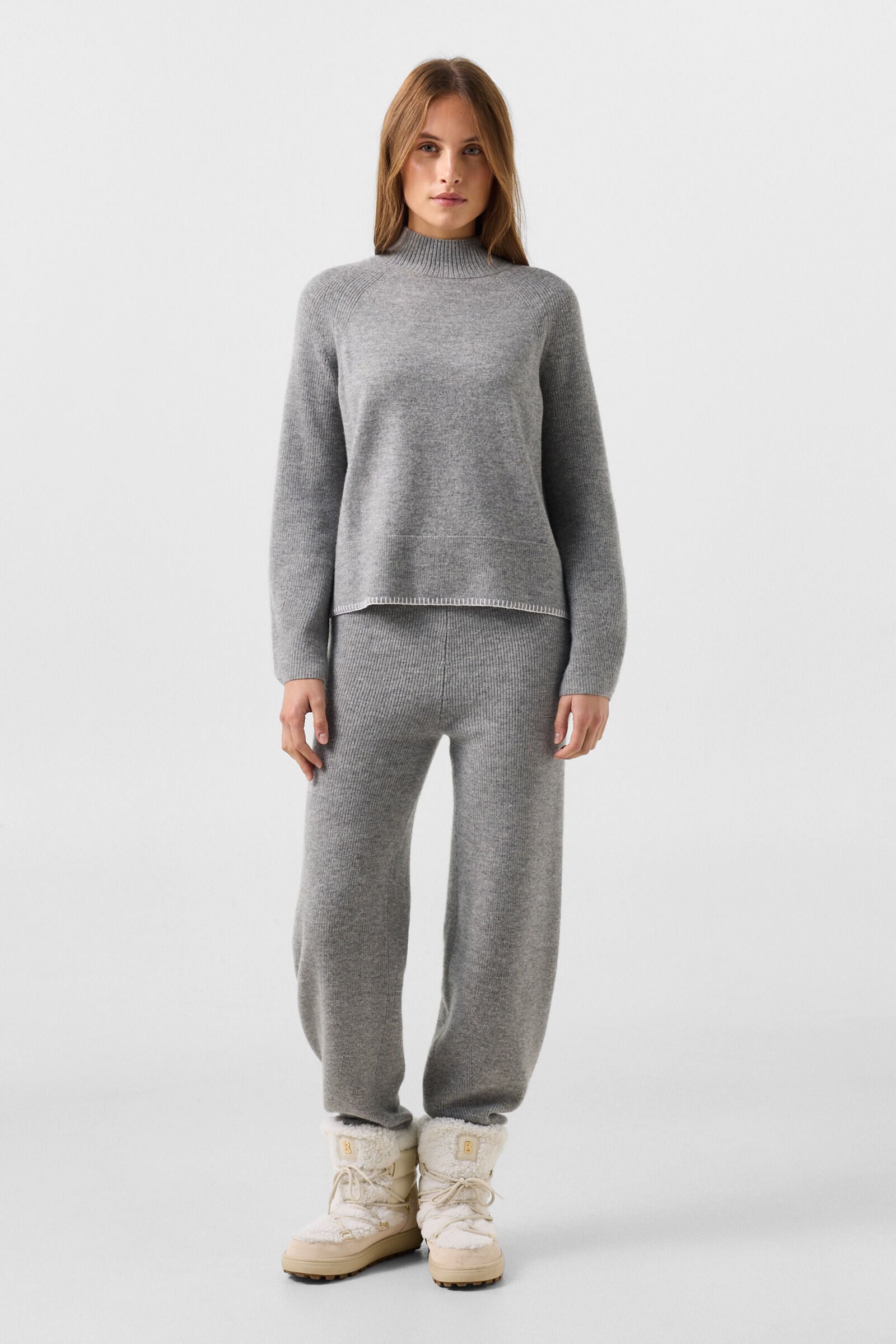 Lena virgin wool jumper Grey