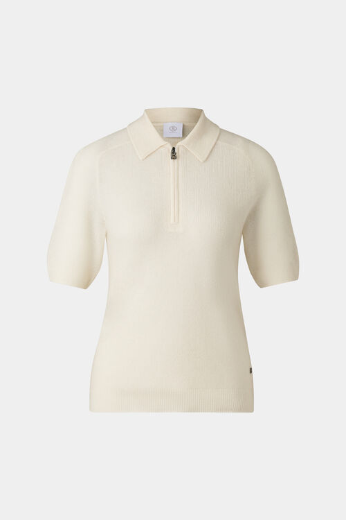 Strick-Polo-Shirt Shari Sand