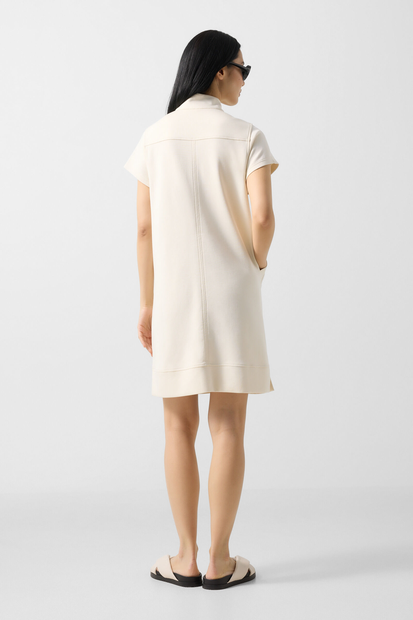 Coleen jersey dress Cream