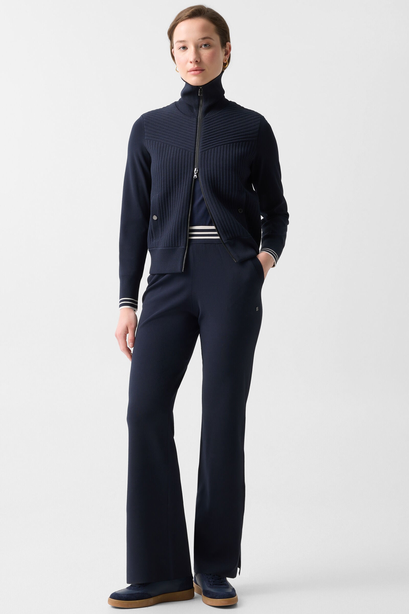 Jana knit jacket Navy blue
