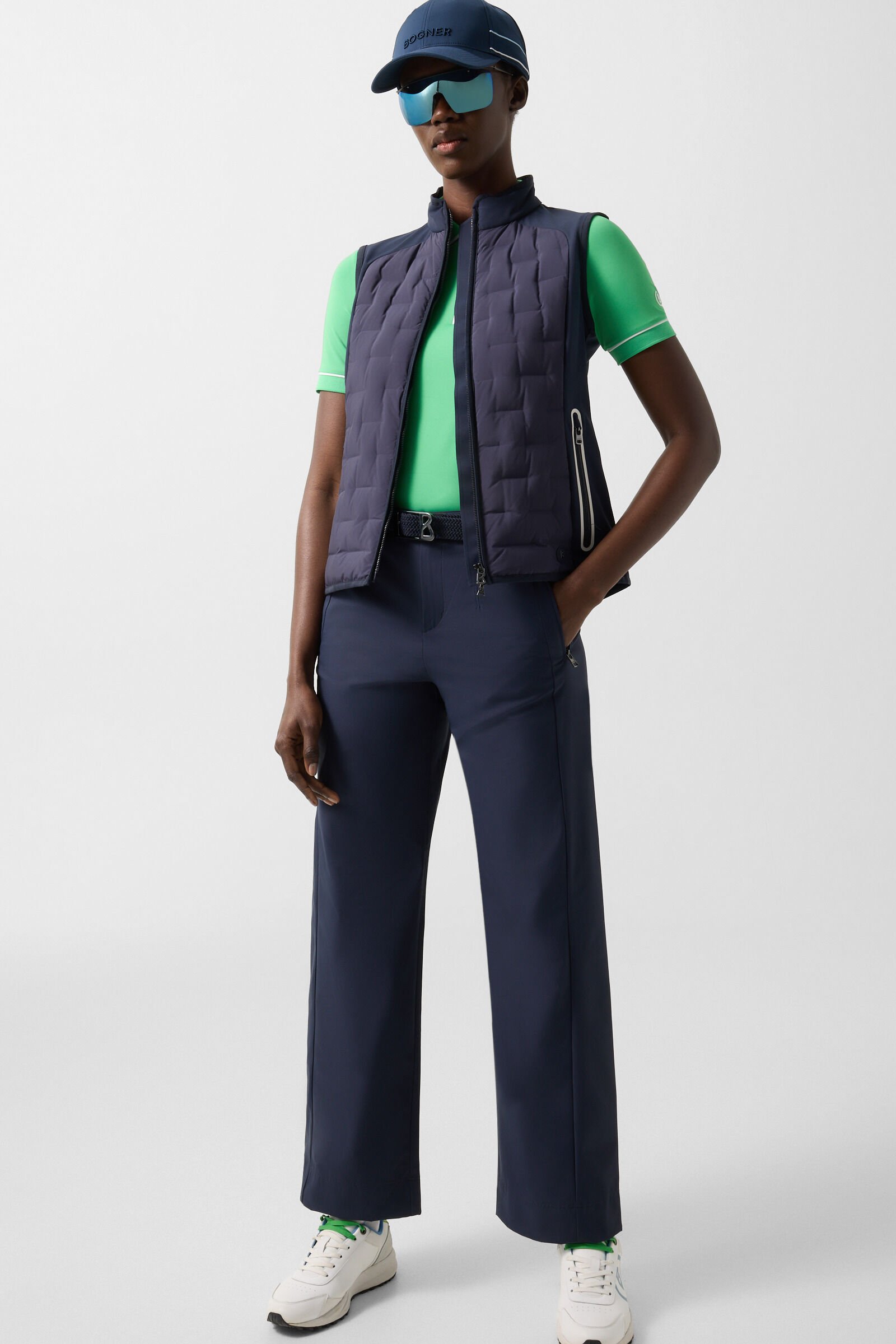 Lina hybrid waistcoat Navy blue