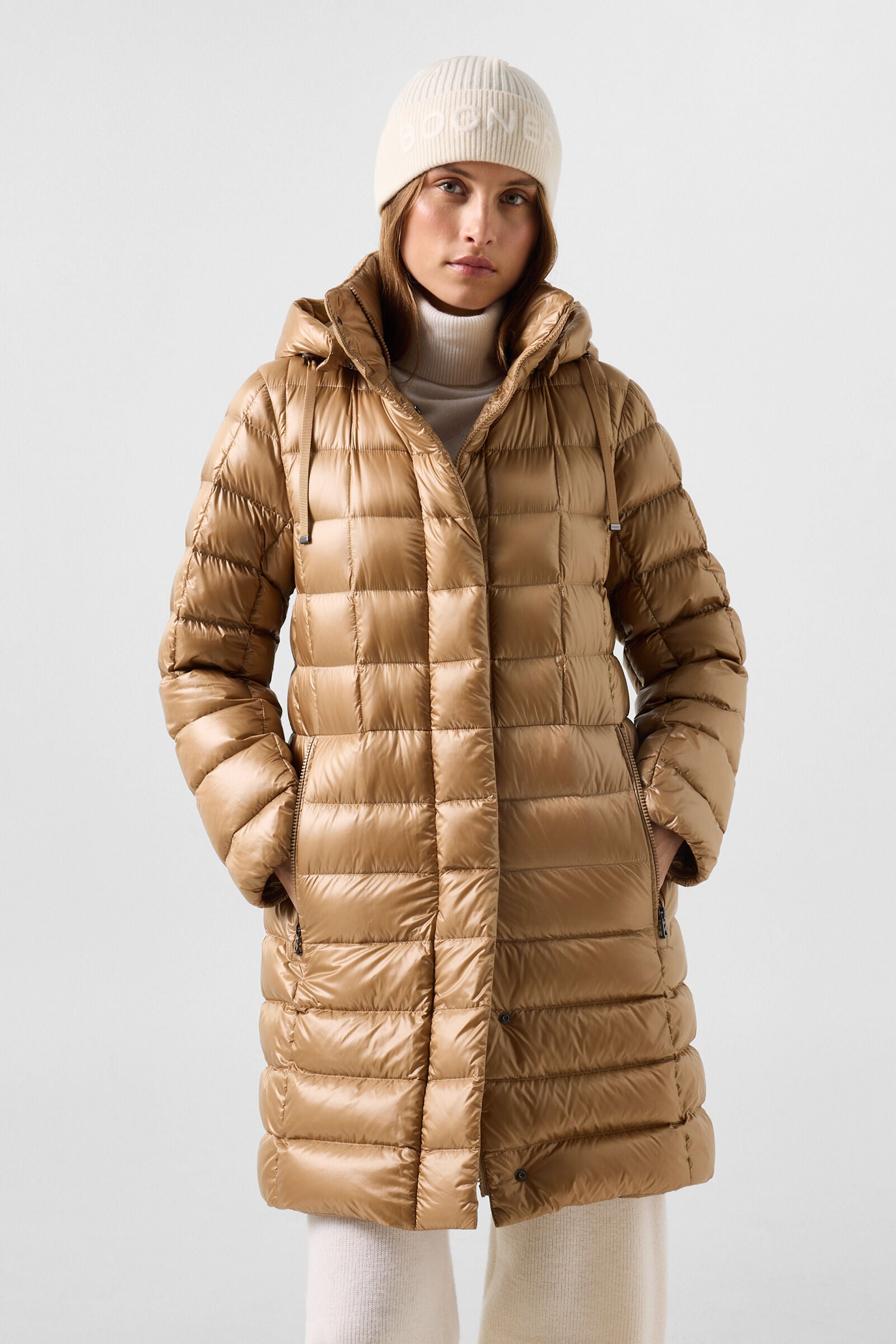 Meryl down coat Camel