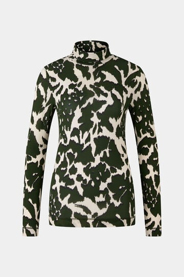 T-shirt long Andriana Vert/crème T-shirt long Andriana Vert/crème