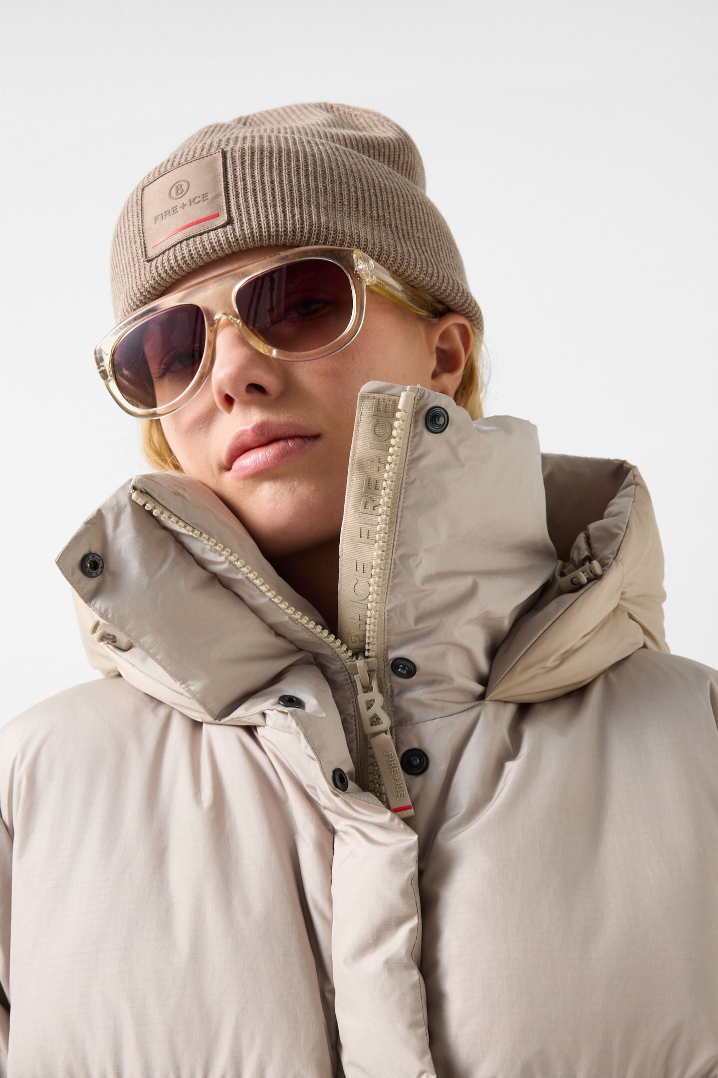 Fleury down coat Beige