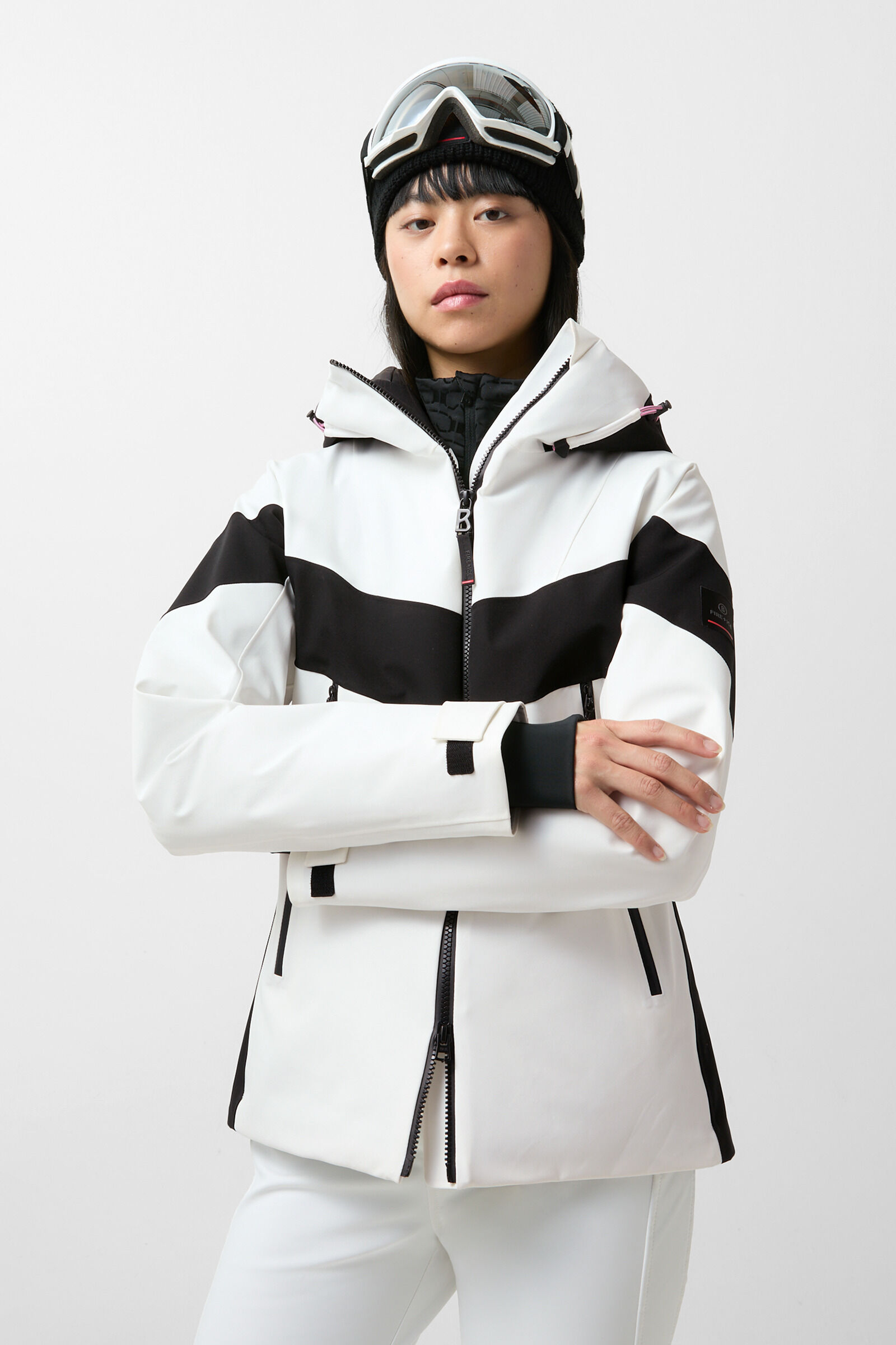 Ashley ski jacket White/black